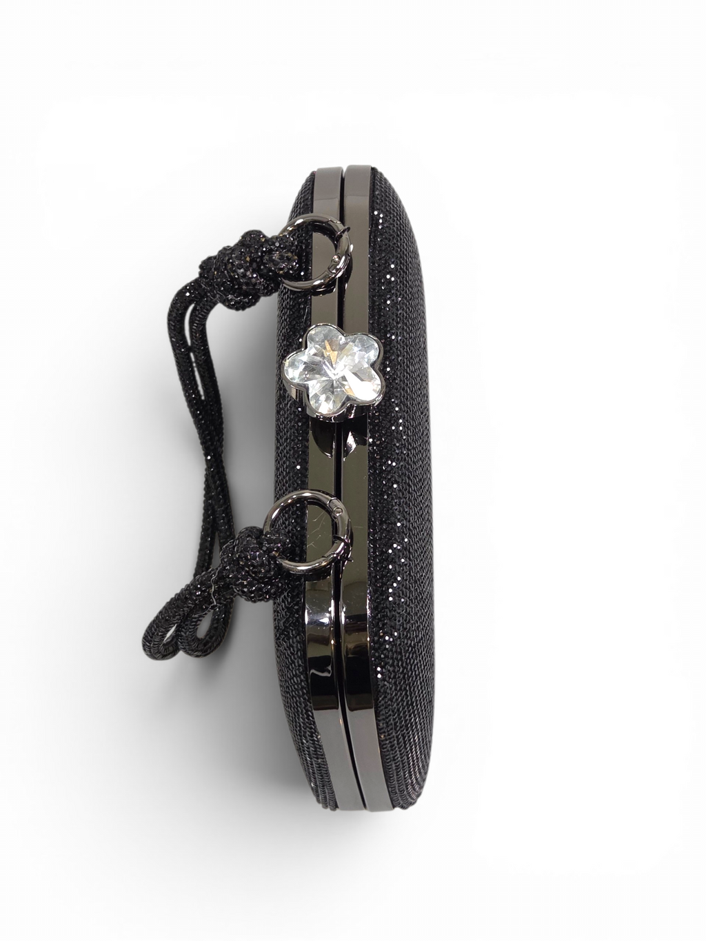 Bolsa Luxo Clutch Cristal Preto 1089