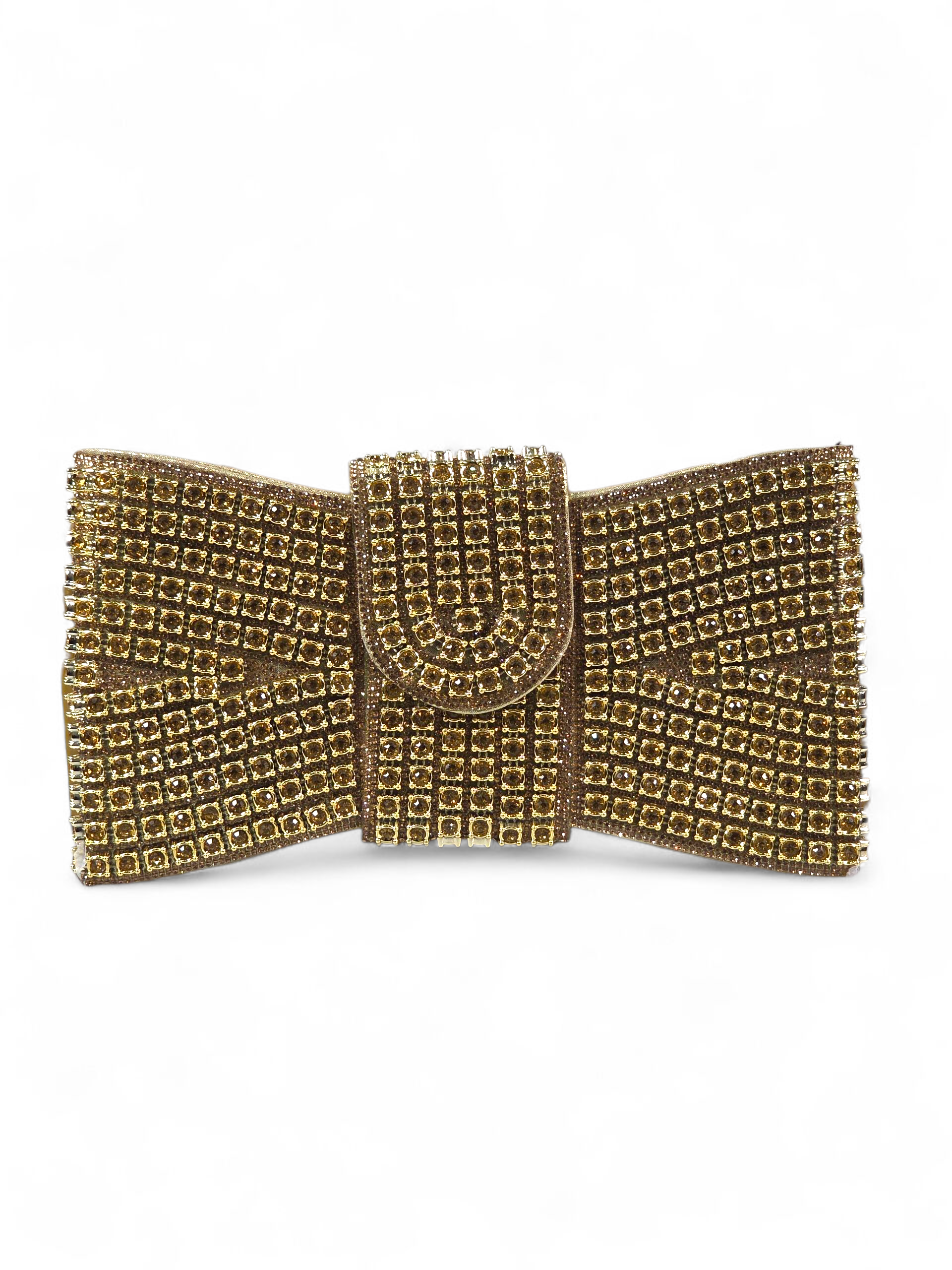 Carteira Luxo Cristal Dourada 1039