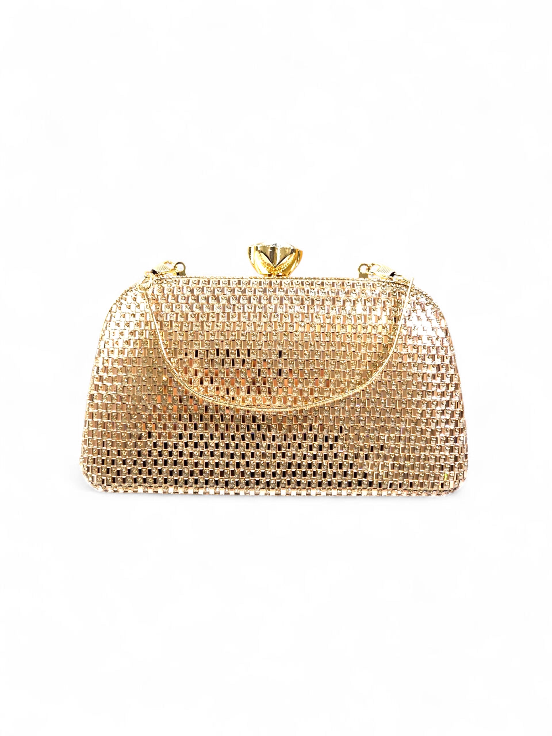 Bolsa Clutch Cristal Champagne 1028