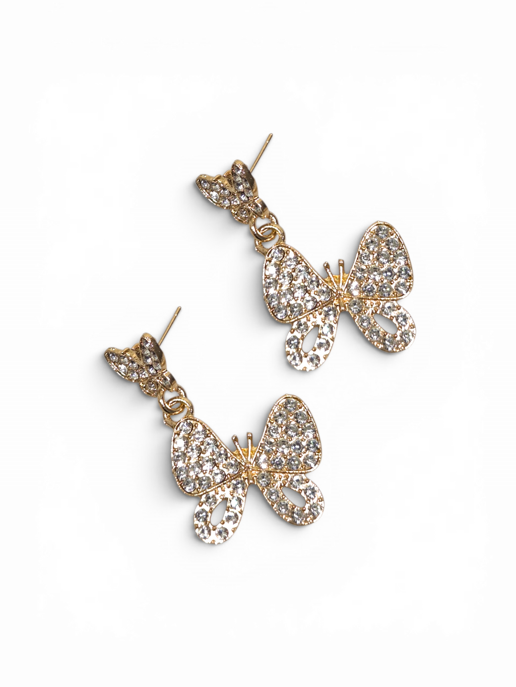Brinco Cristal Zirconia Dourada #2018