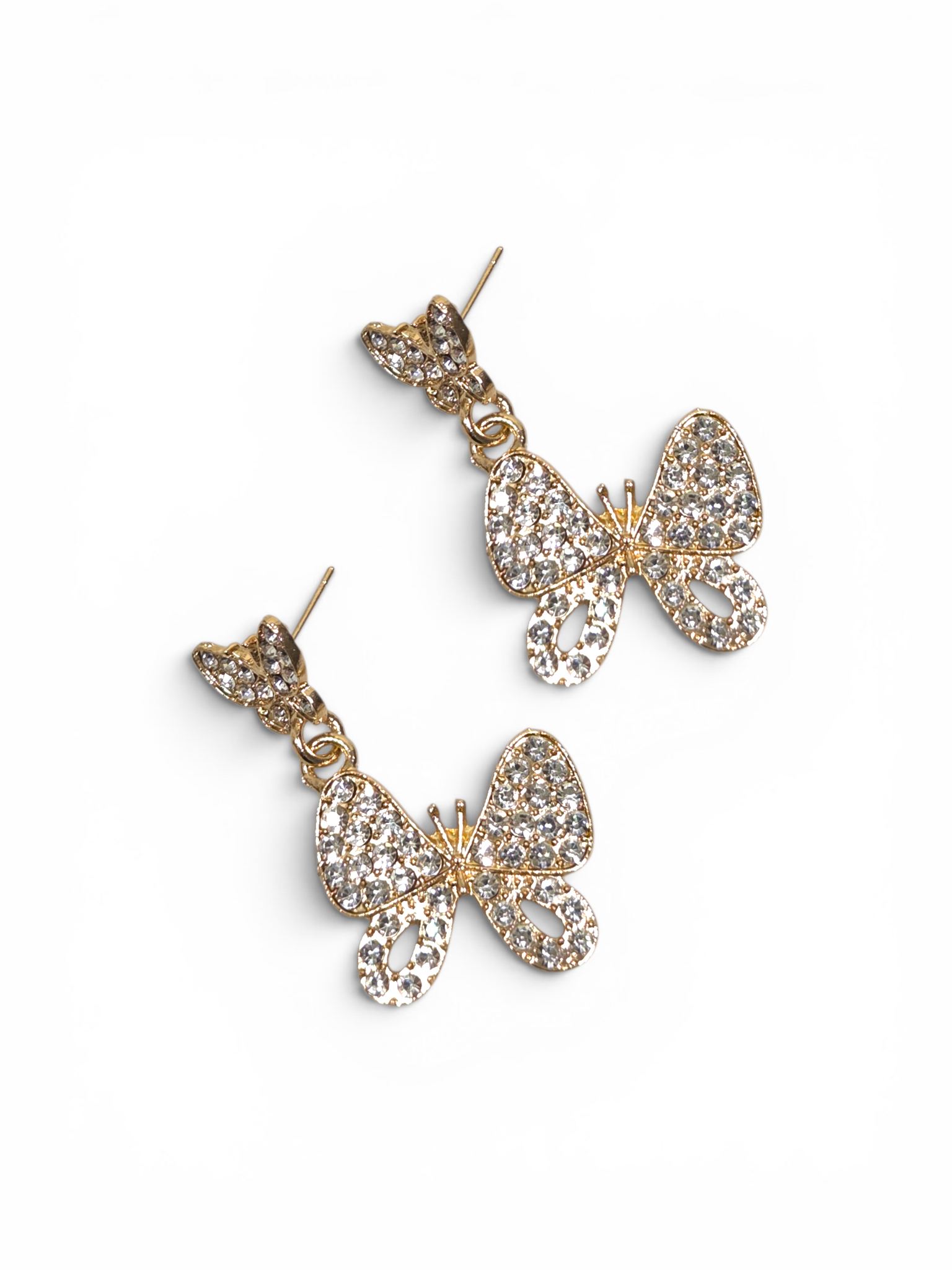 Brinco Cristal Zirconia Dourada #2018