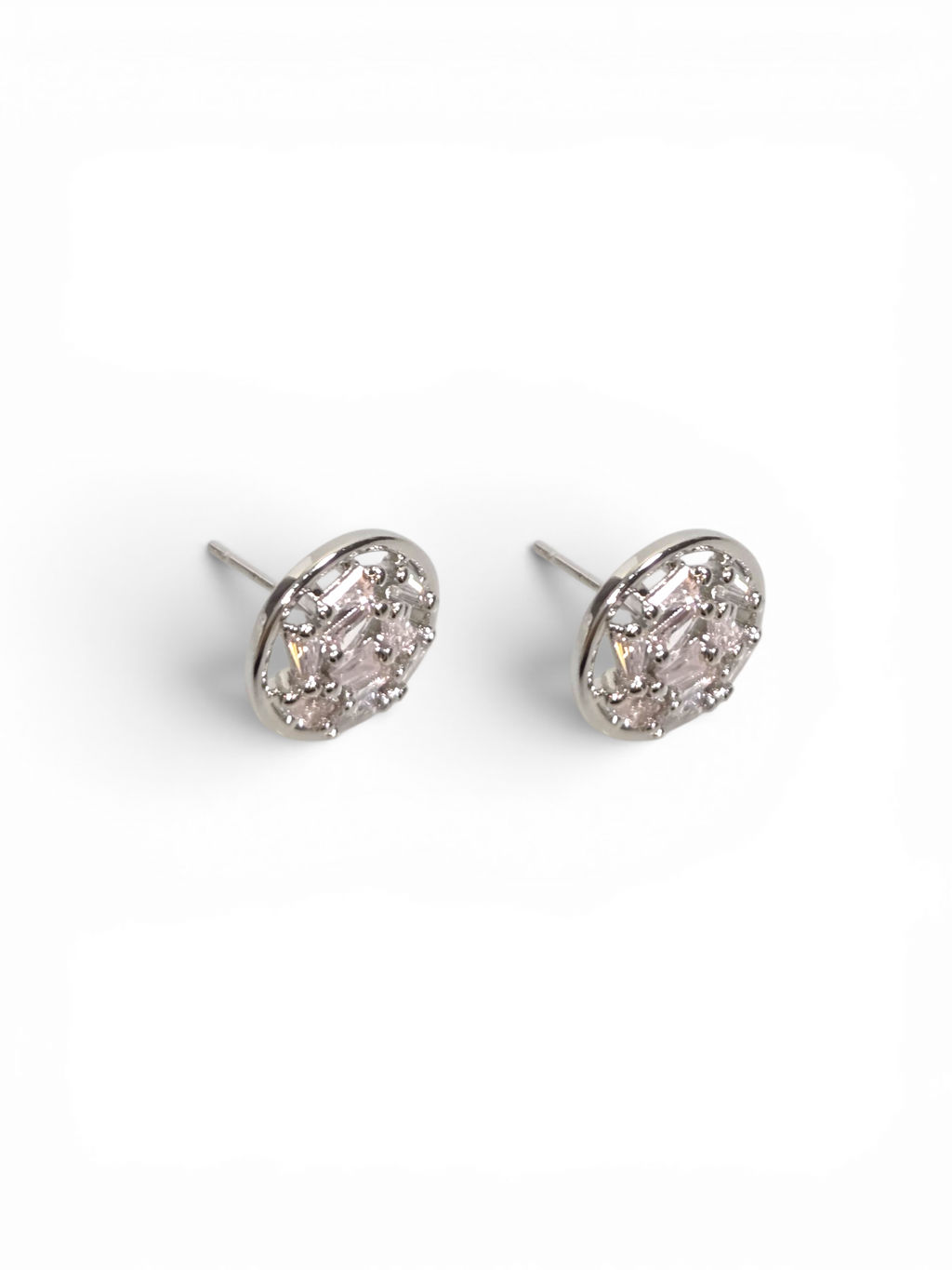 Brinco Cristal Zirconia Prata #2032