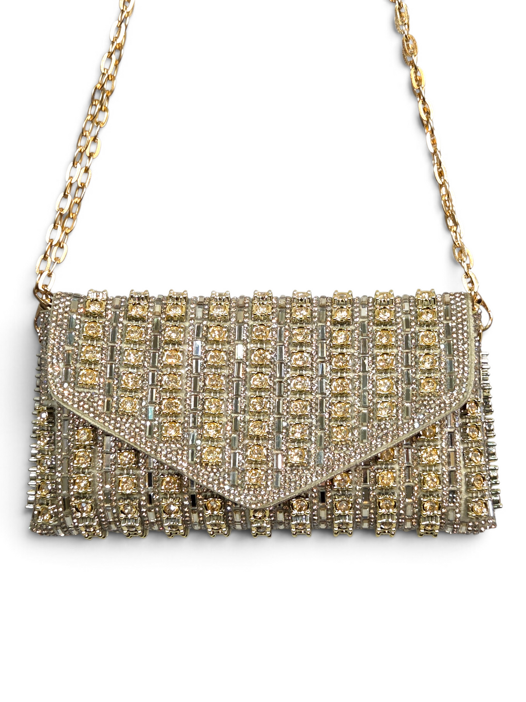 Carteira Royal Clutch Cristal Dourado 1102