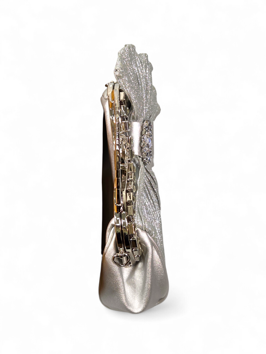 Bolsa Clutch Cristal Prata 1085