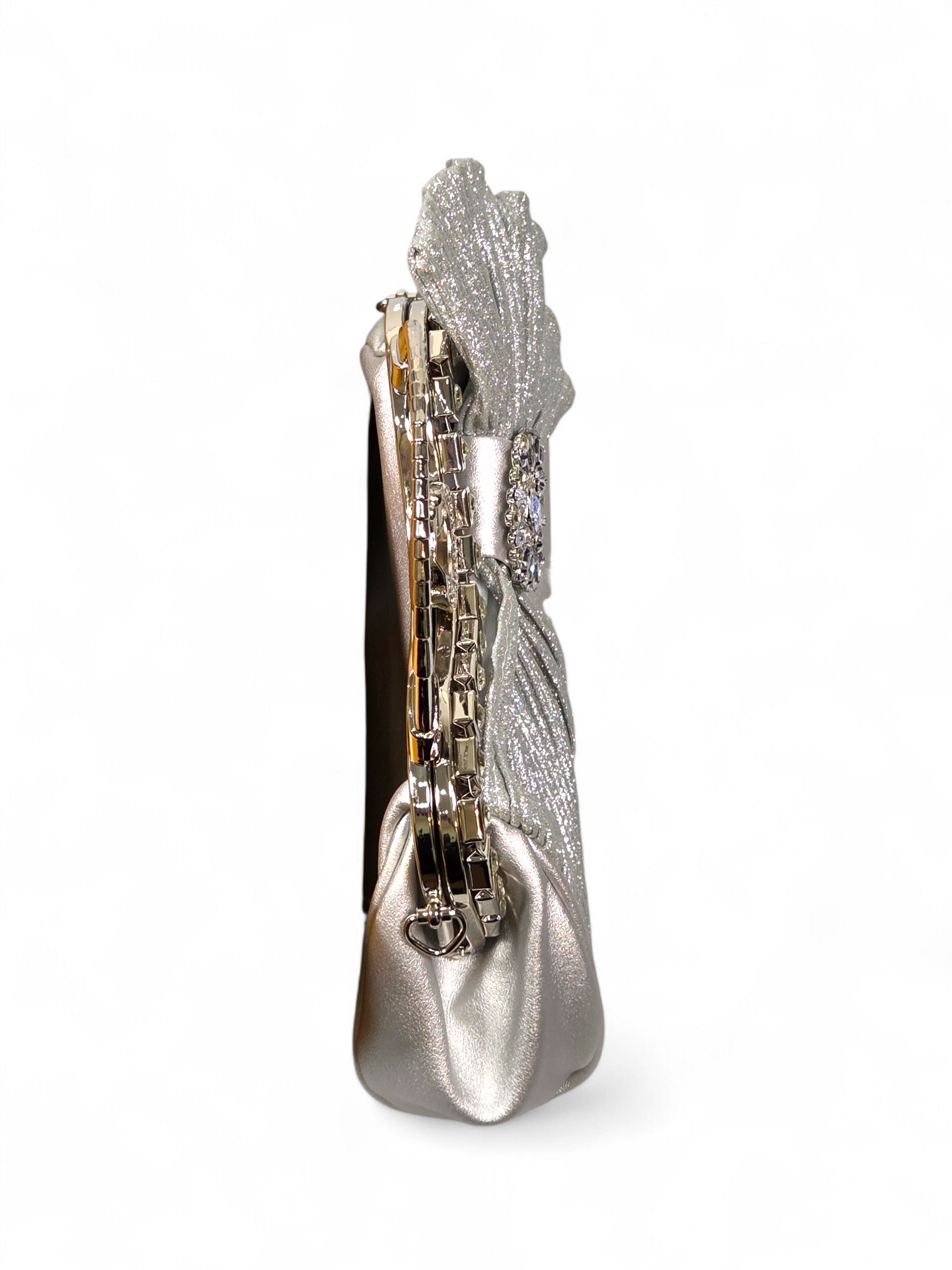 Bolsa Clutch Cristal Prata 1085