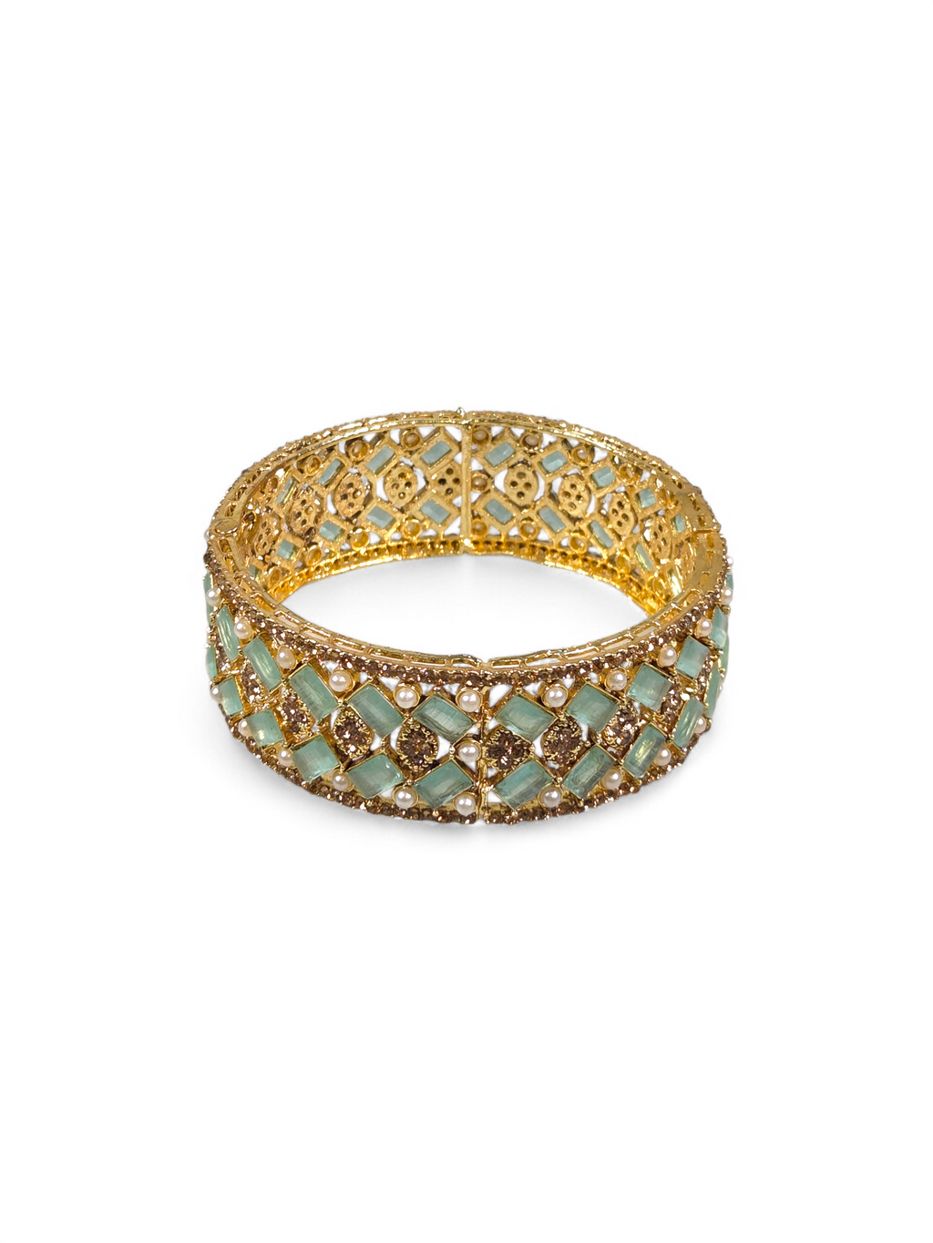 Bracelete Folheado Semi Joia Dourado #1009