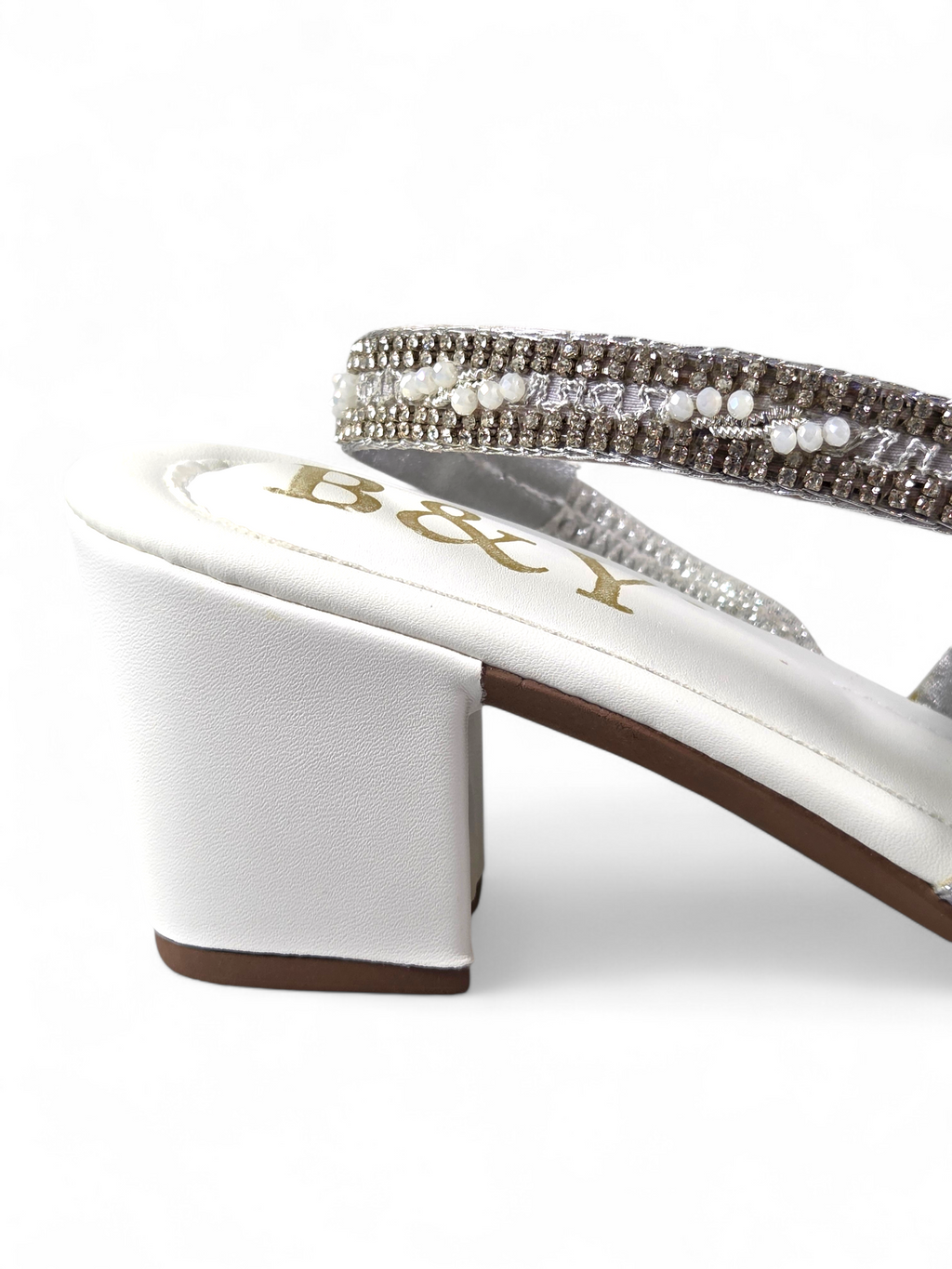 Mule 9484 Branco Salto Médio