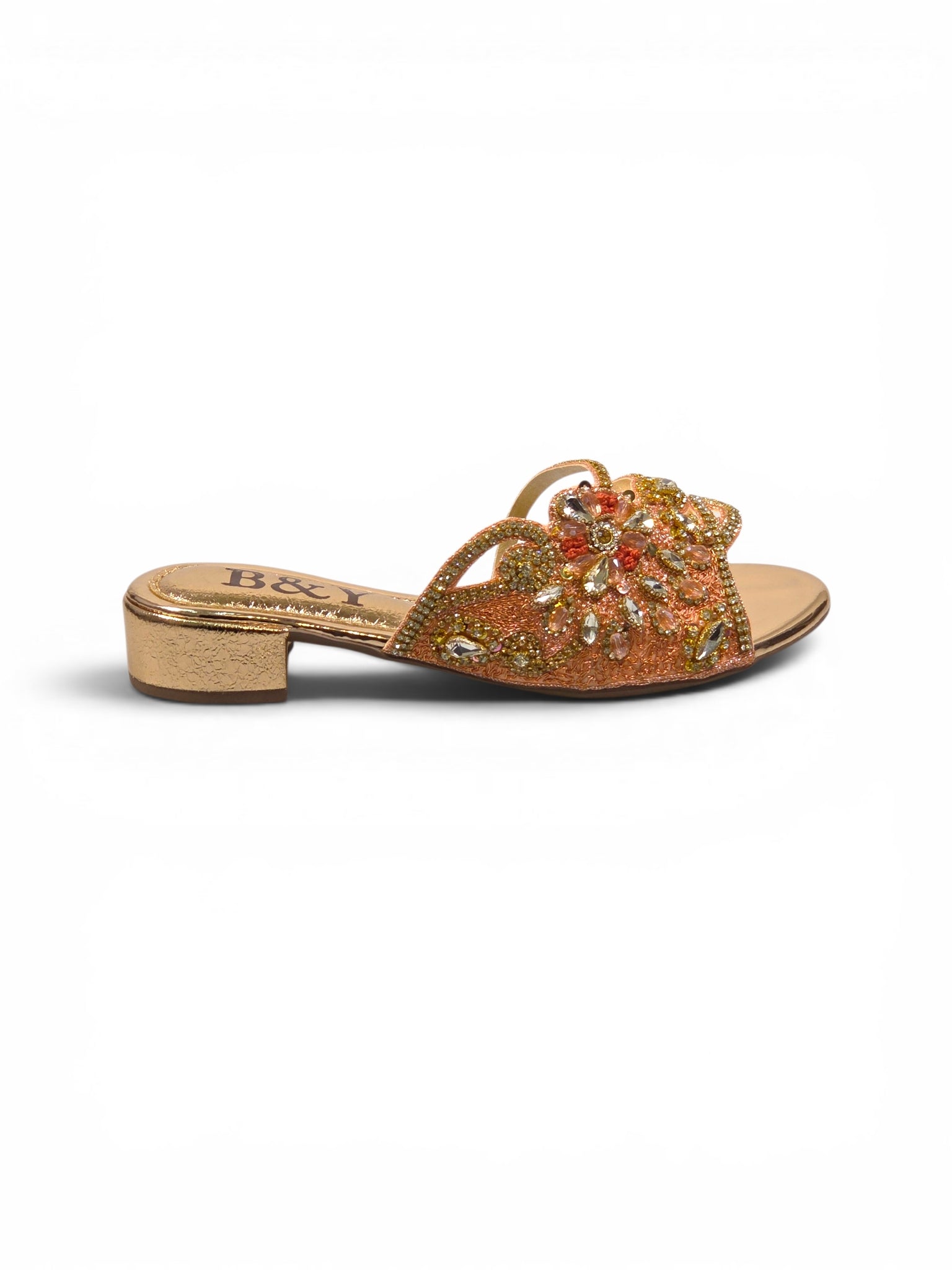 Tamanco 9262 Bronze Salto Bloco 3 cm