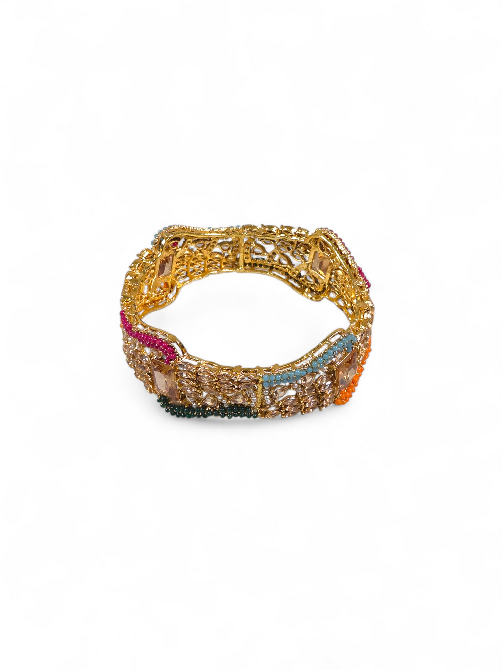 Bracelete Folheado Semi Joia Dourado #1024