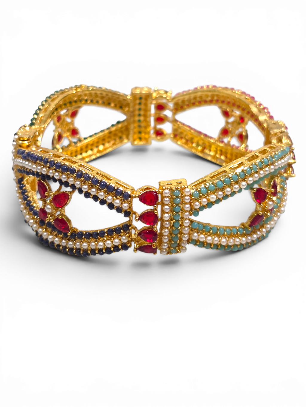 Bracelete Folheado Semi Joia Dourado #2006