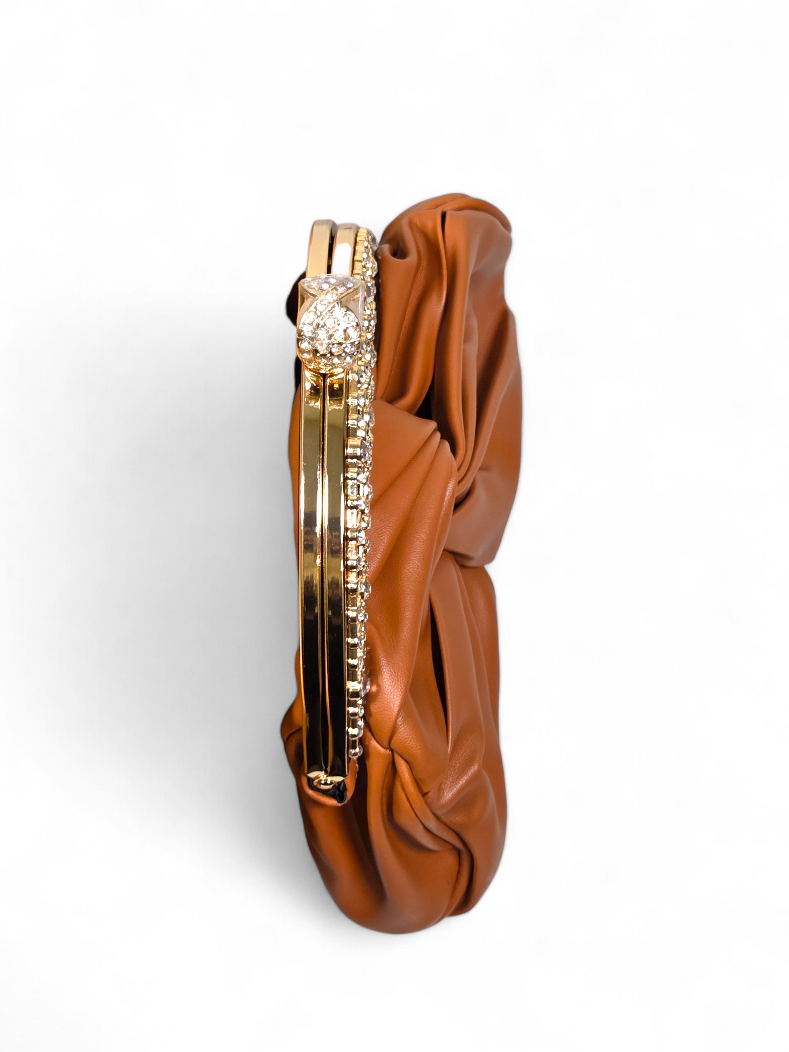 Bolsa Clutch Cristal Marrom 1075