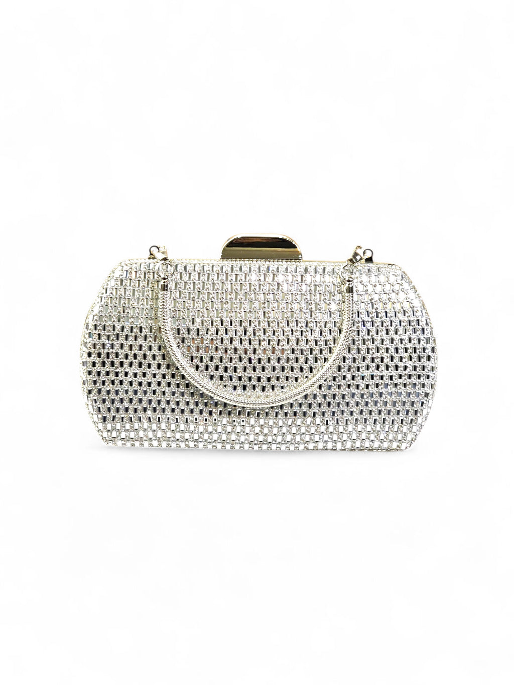 Bolsa Clutch Cristal Prata 1024