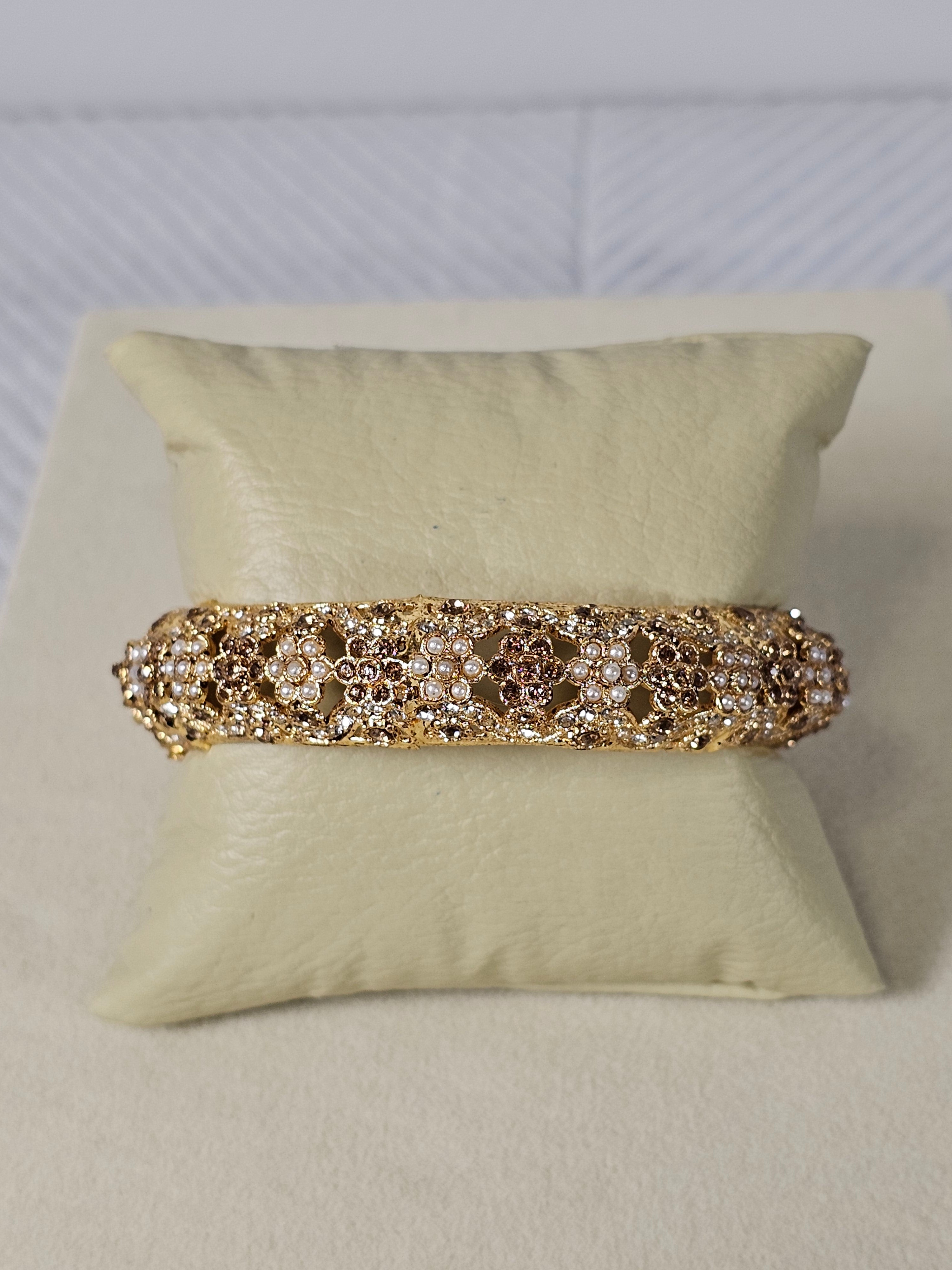 Bracelete Dourado Semi Joia 003