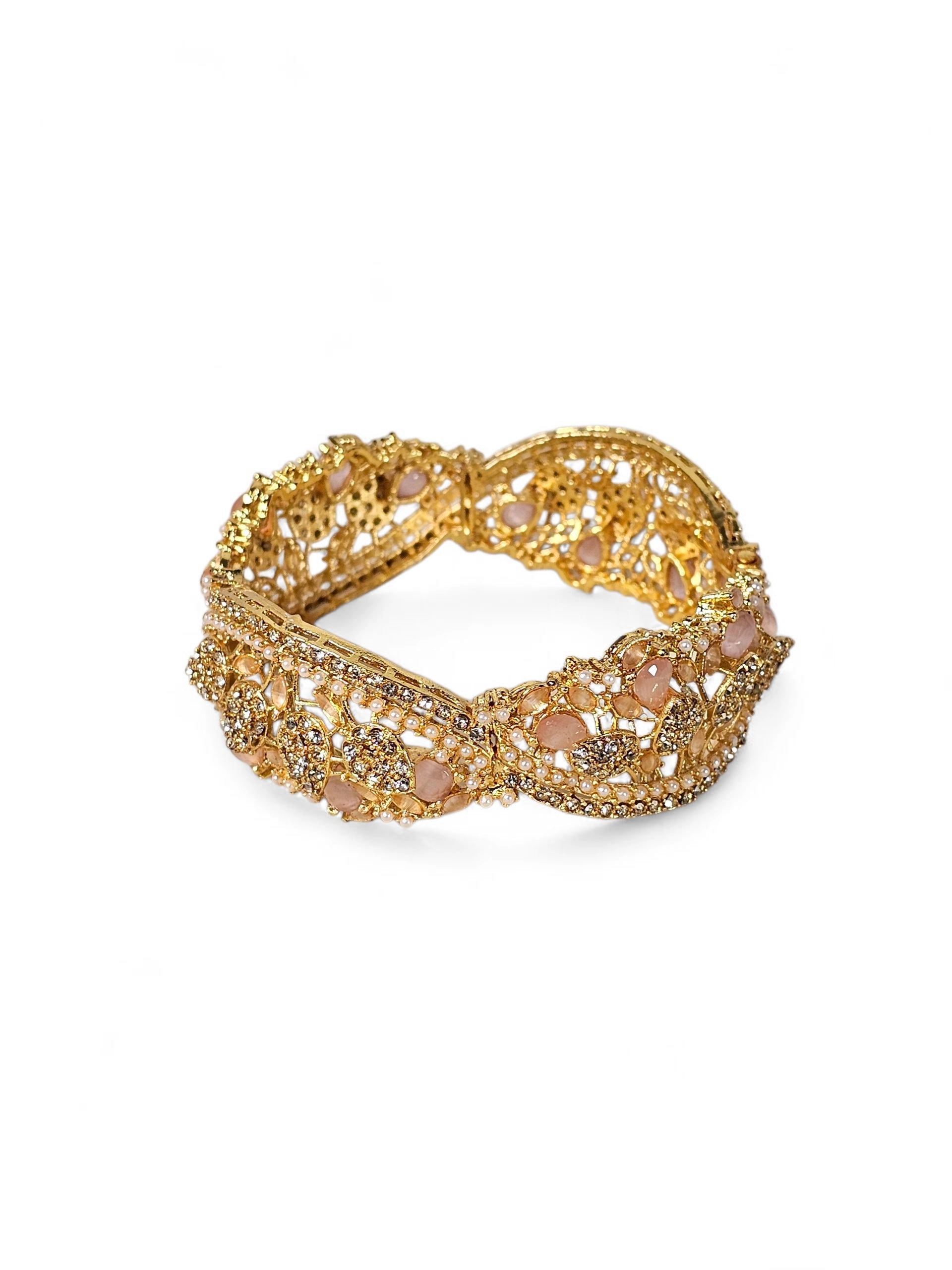 Bracelete Dourado Semi Joia 004