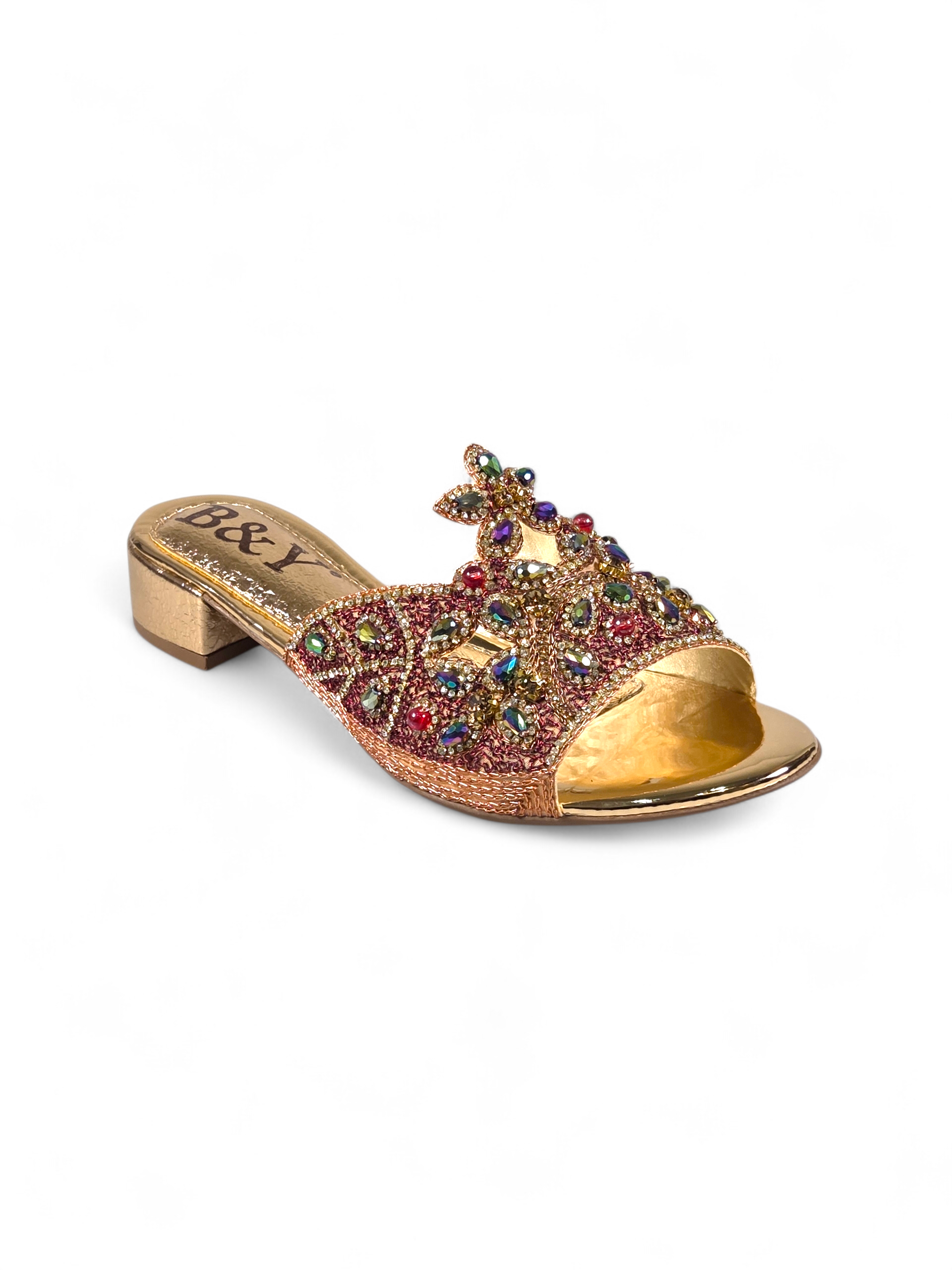 Tamanco 9200 Bronze Salto Bloco