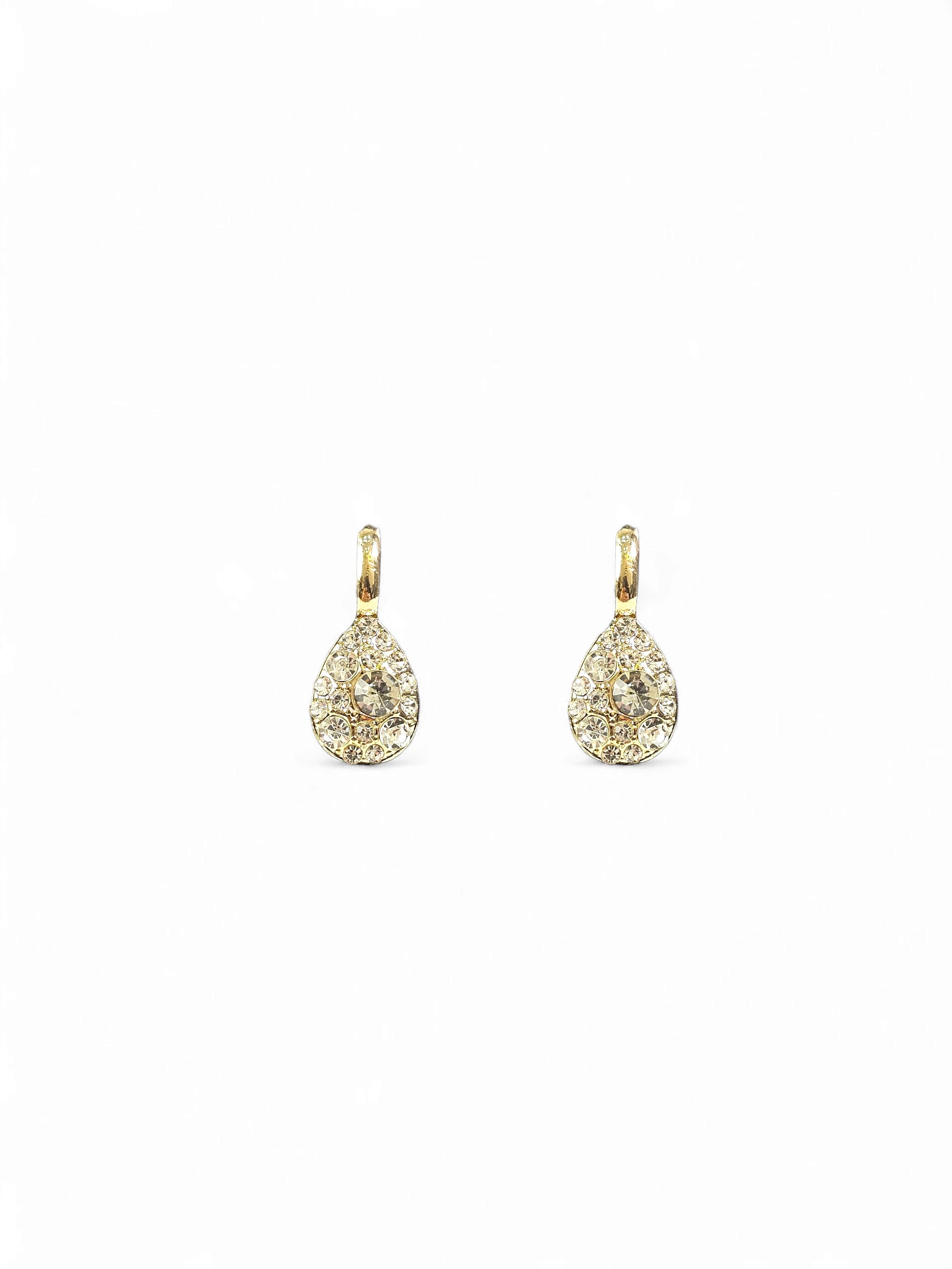 Brinco Cristal Dourado 041