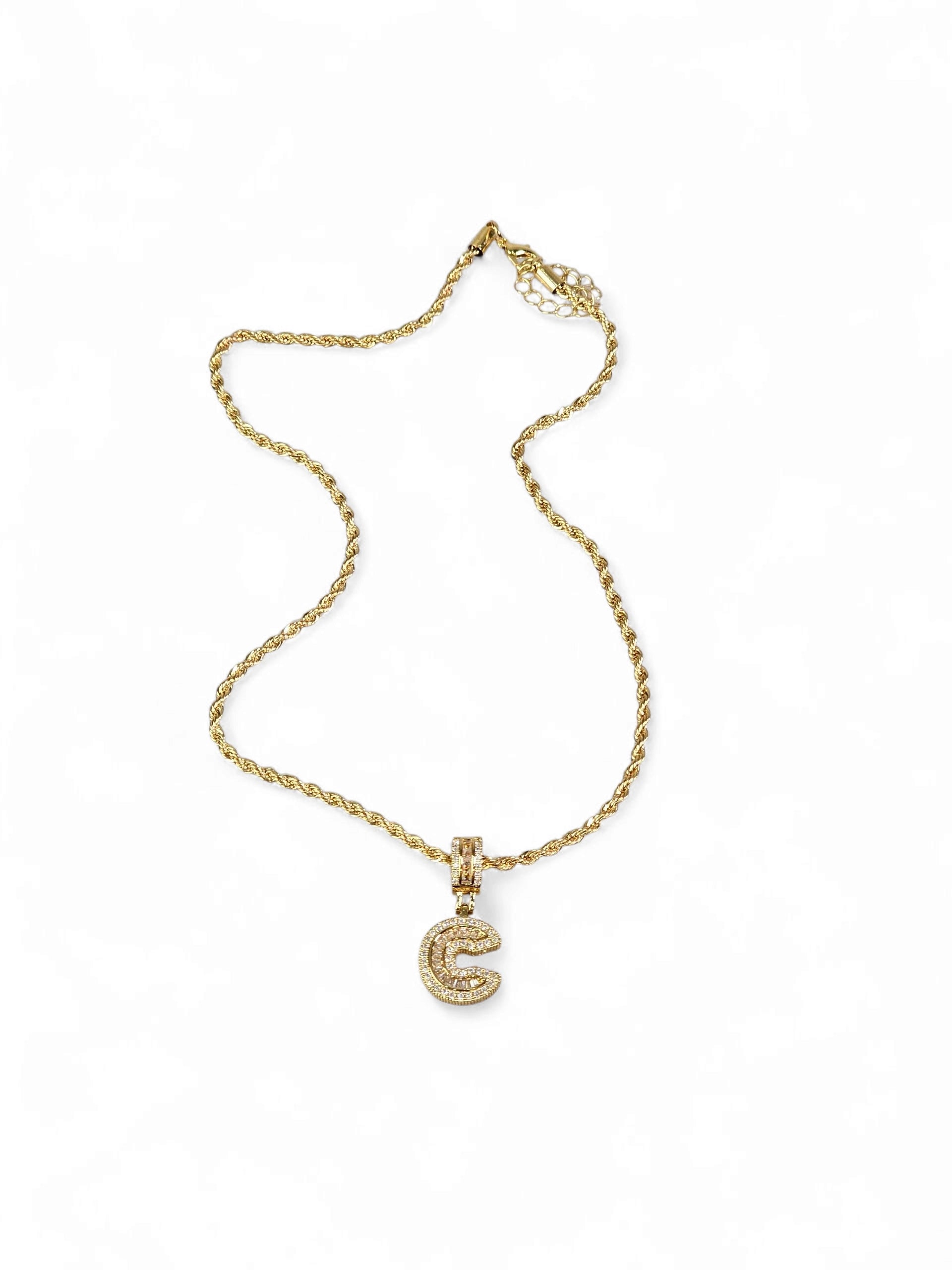 Colar Inicial (C) Zirconia