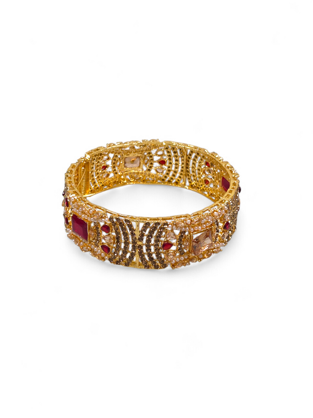Bracelete Folheado Semi Joia Dourada #1053
