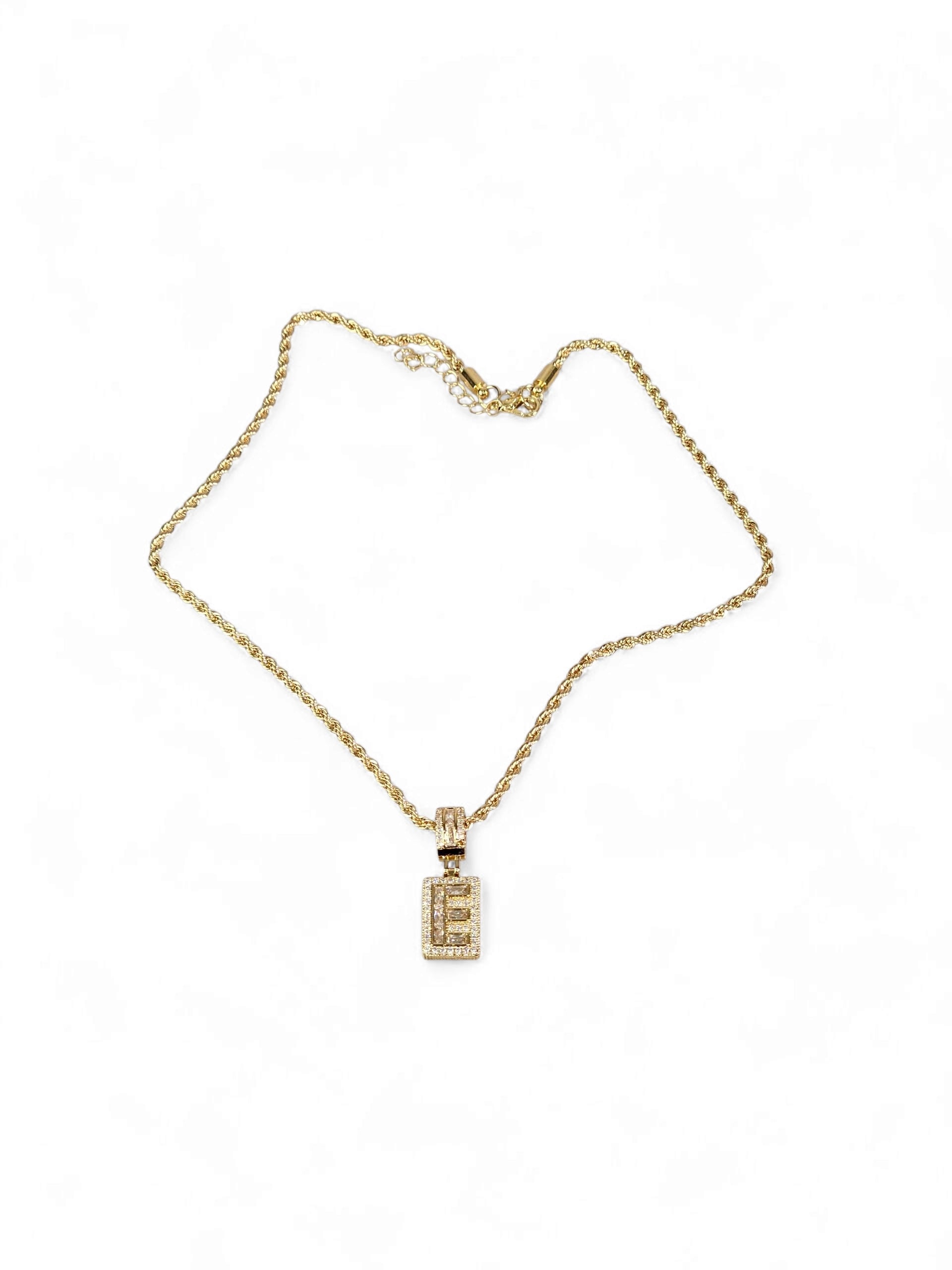 Colar Inicial (E) Zirconia