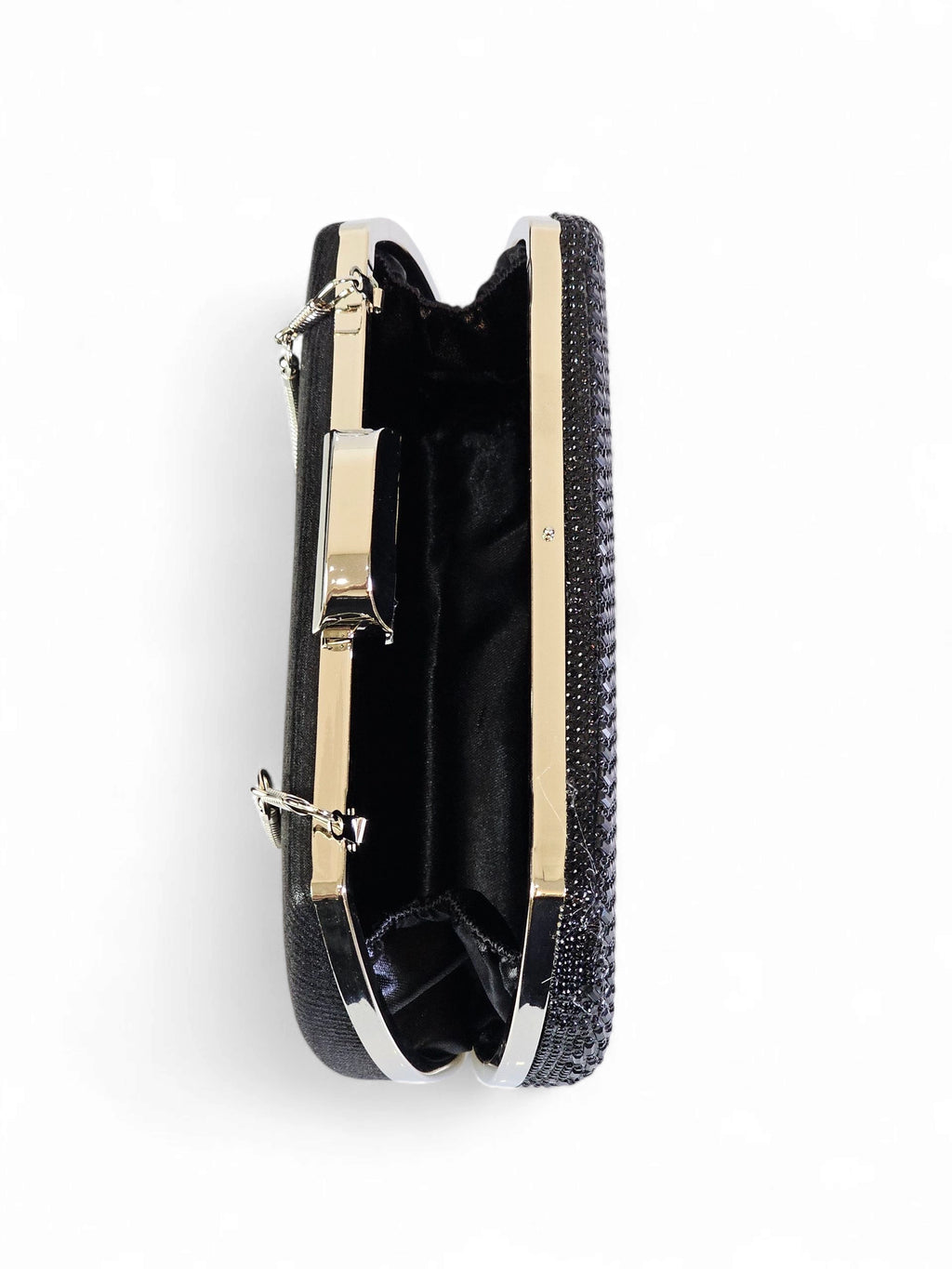Bolsa Clutch Cristal Preto 017