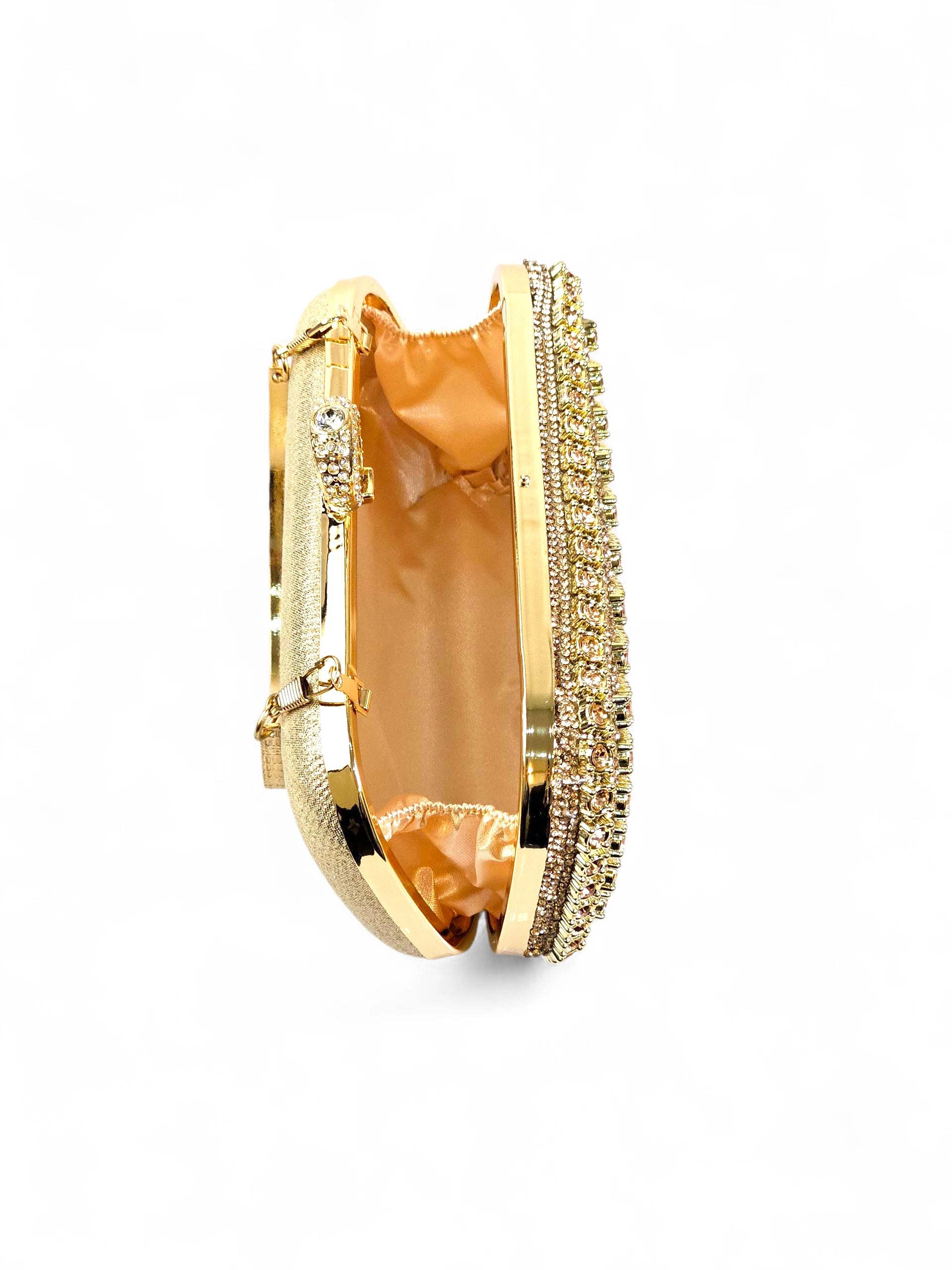 Bolsa Clutch Cristal Champagne 1030