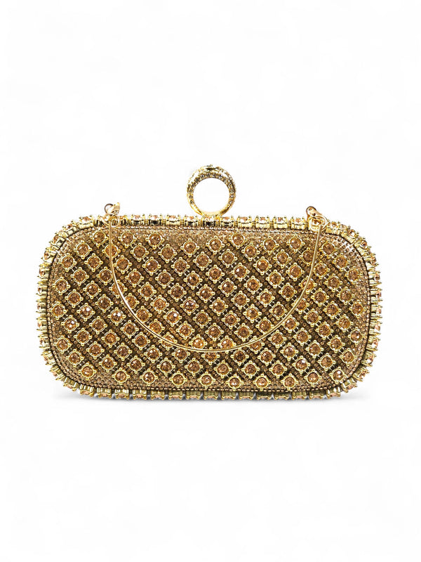 Bolsa Clutch Cristal Champagne 030