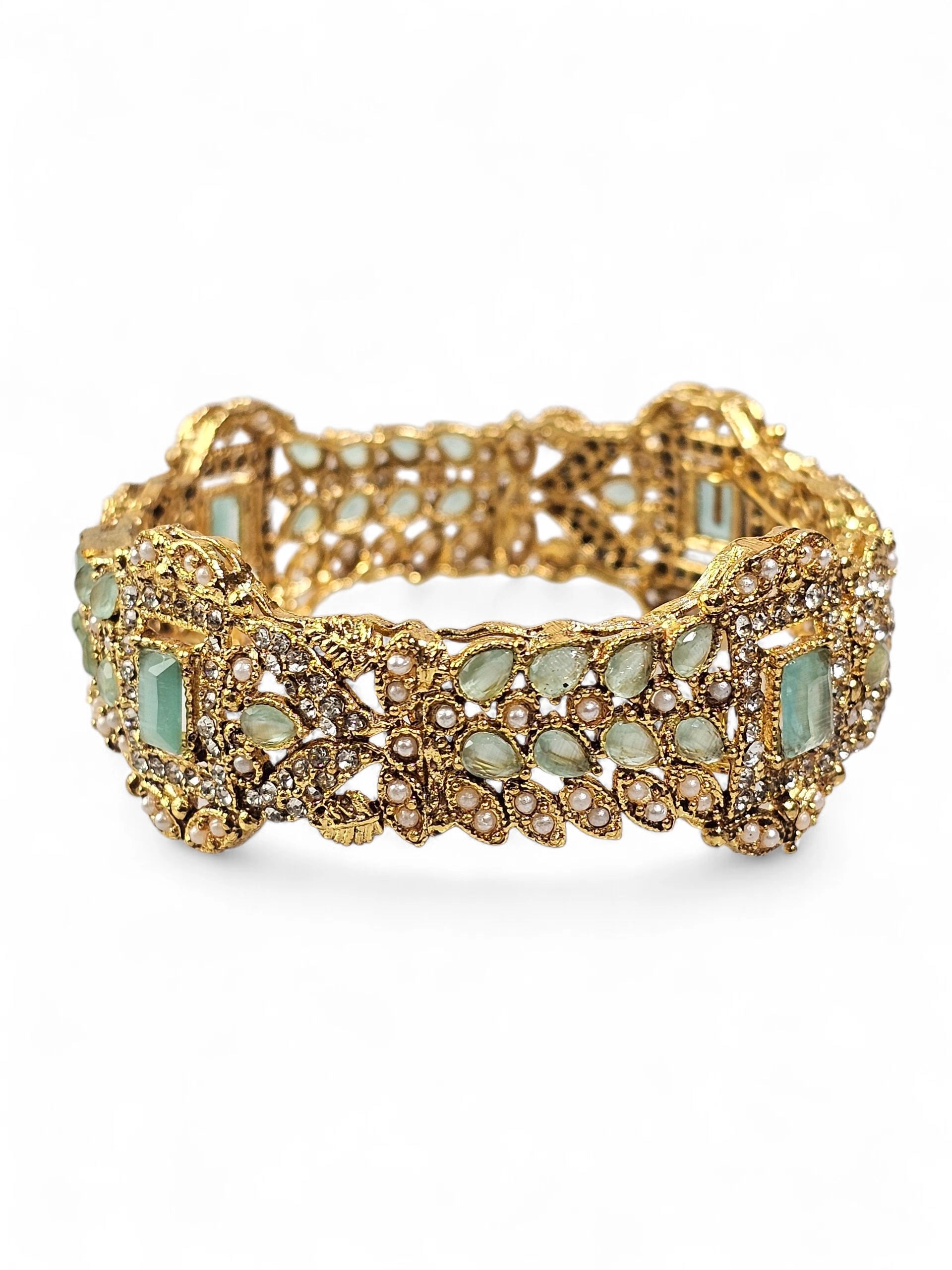 Bracelete Dourado Semi Joia 024