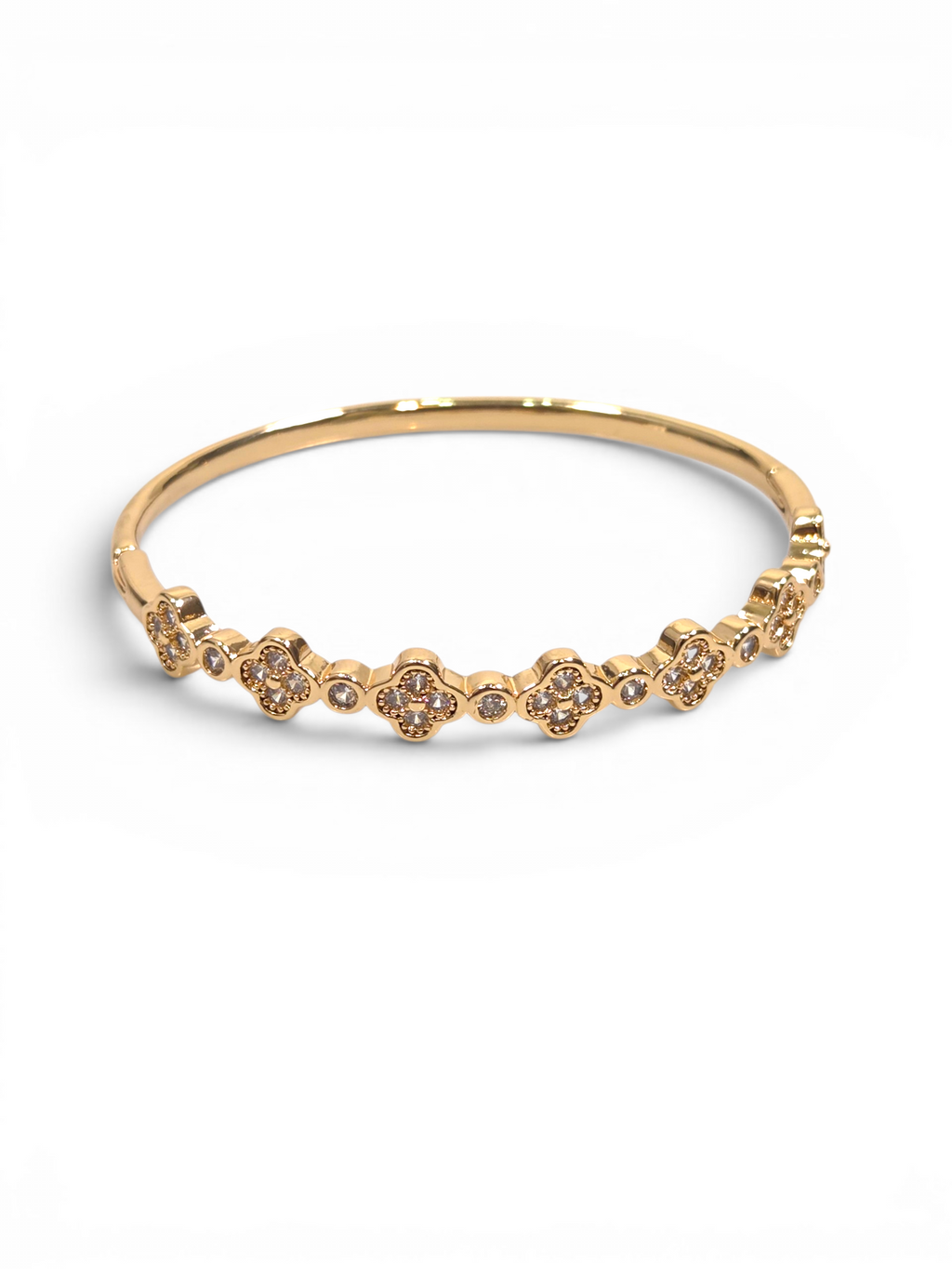Pulseira Cristal Zirconia Dourada 2001