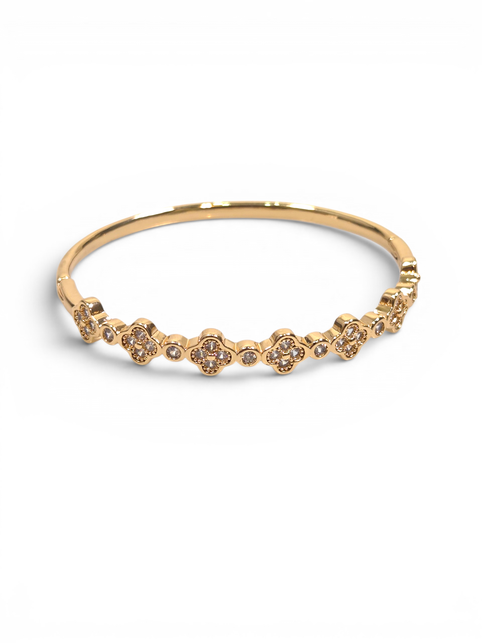 Pulseira Cristal Zirconia Dourada 2001