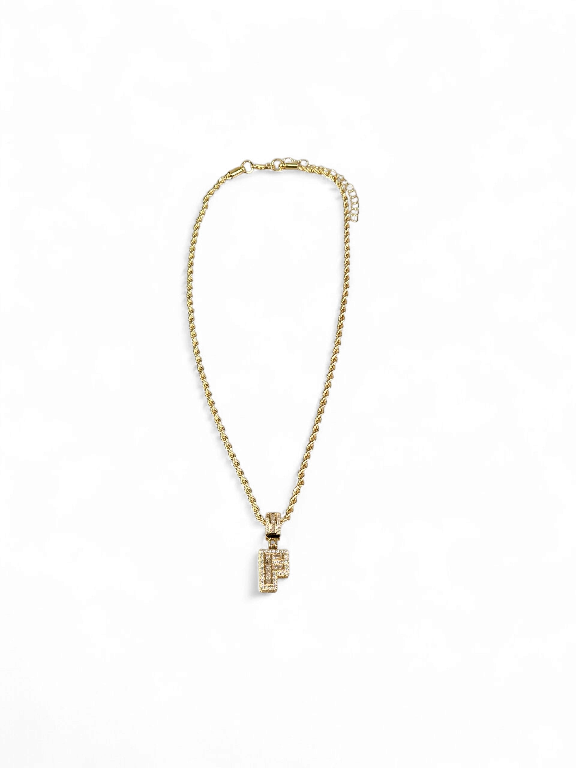 Colar Inicial (F) Zirconia