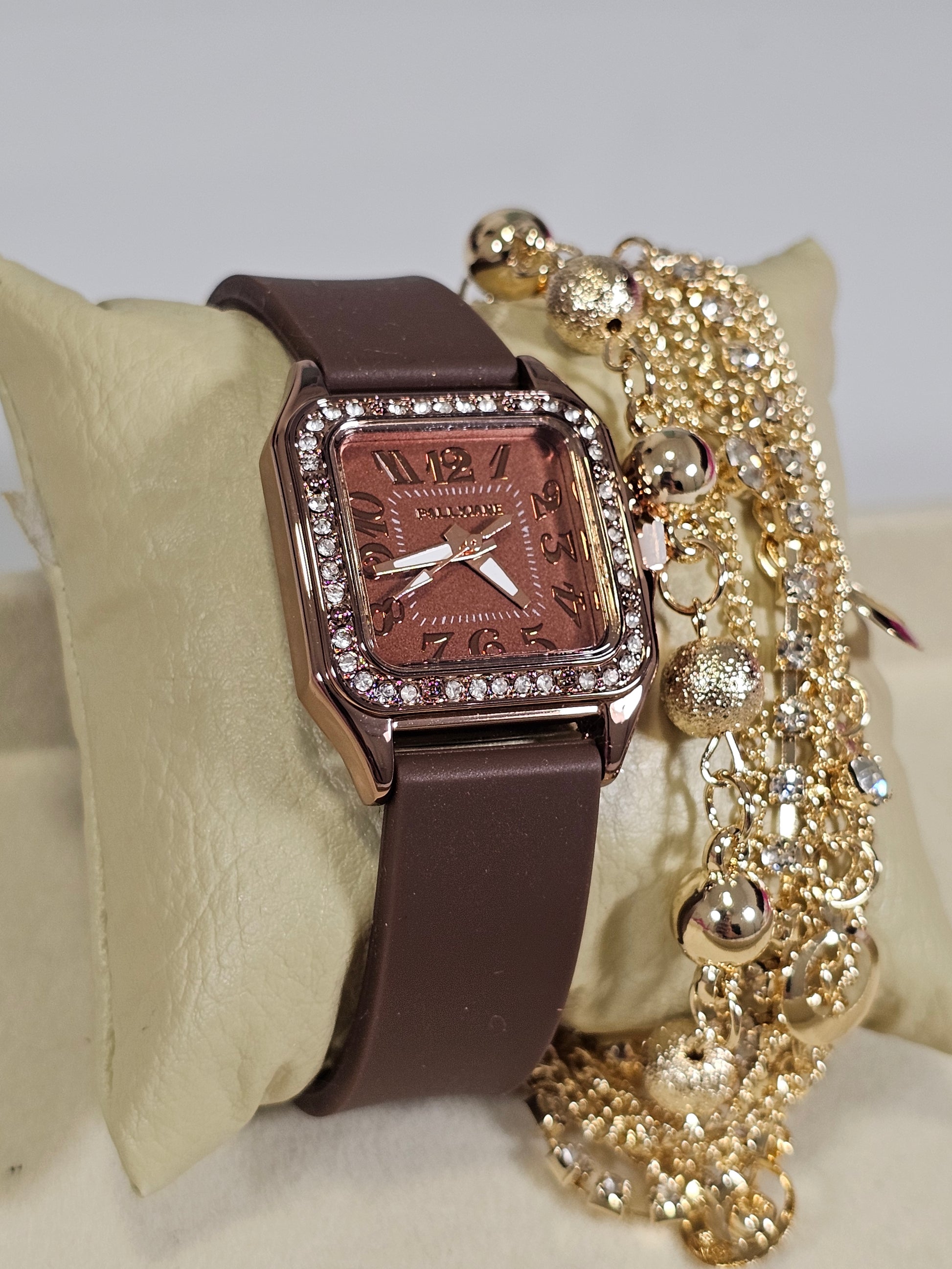 Relógio Prova d’Água com Pulseira Folheada 012