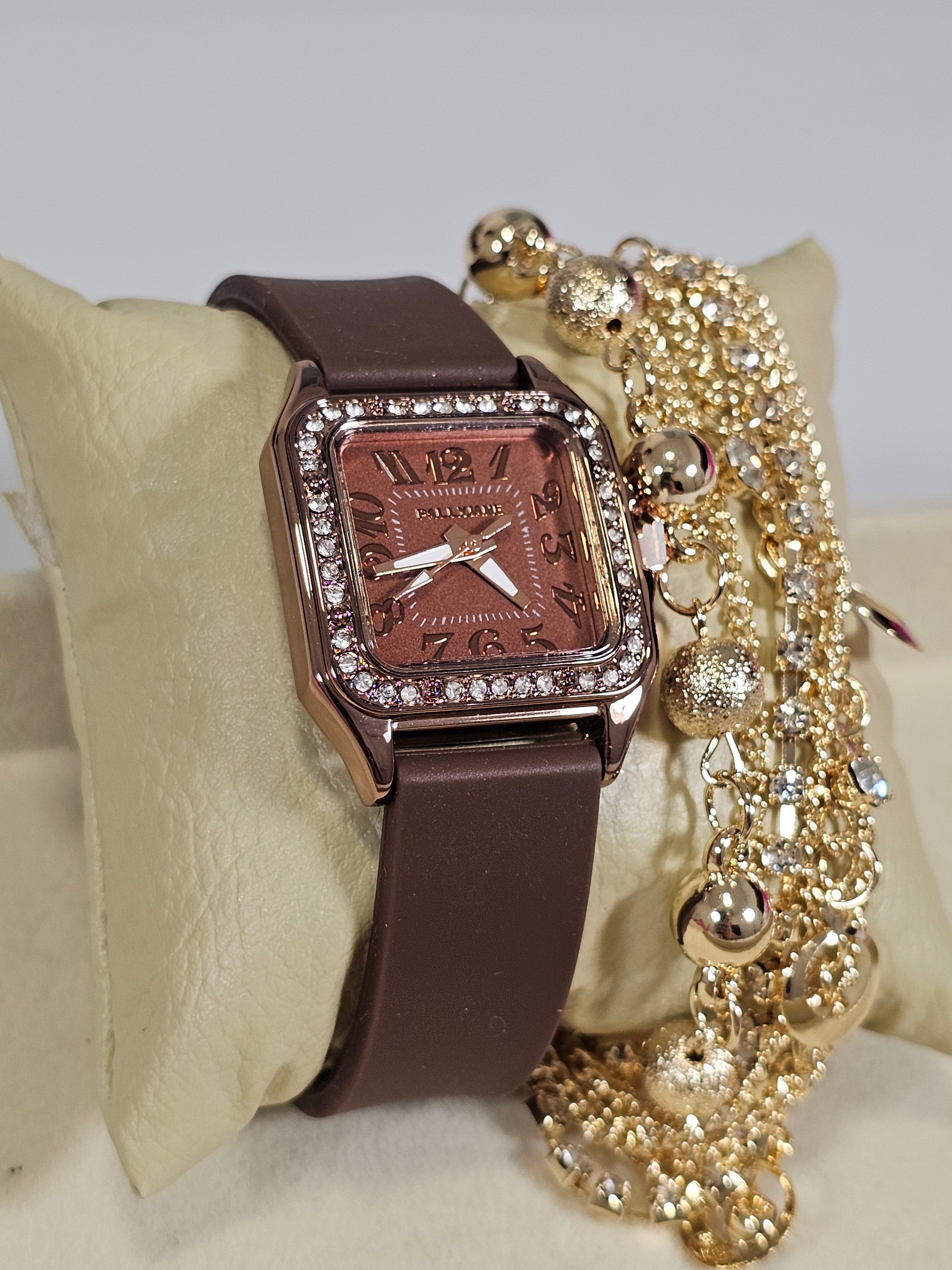 Relógio Prova d’Água com Pulseira Folheada 012