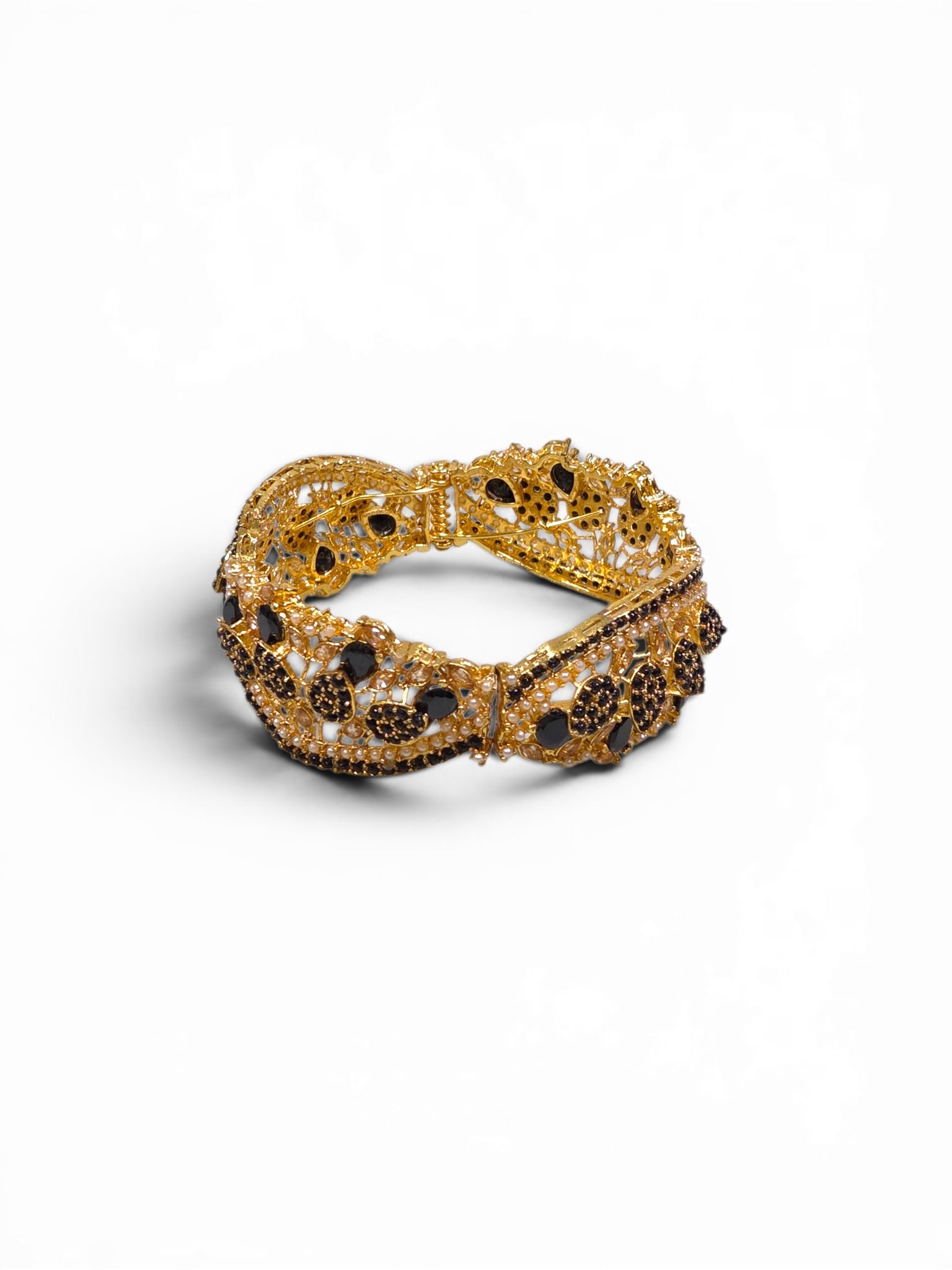Bracelete Folheado Semi Joia Dourado #1089