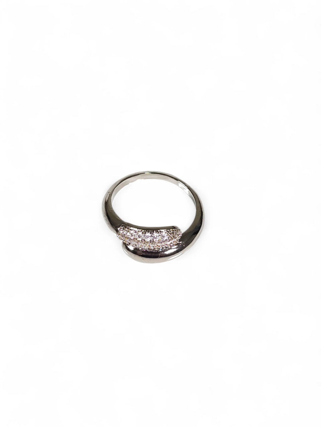 Anel Cristal Zirconia Prata 010