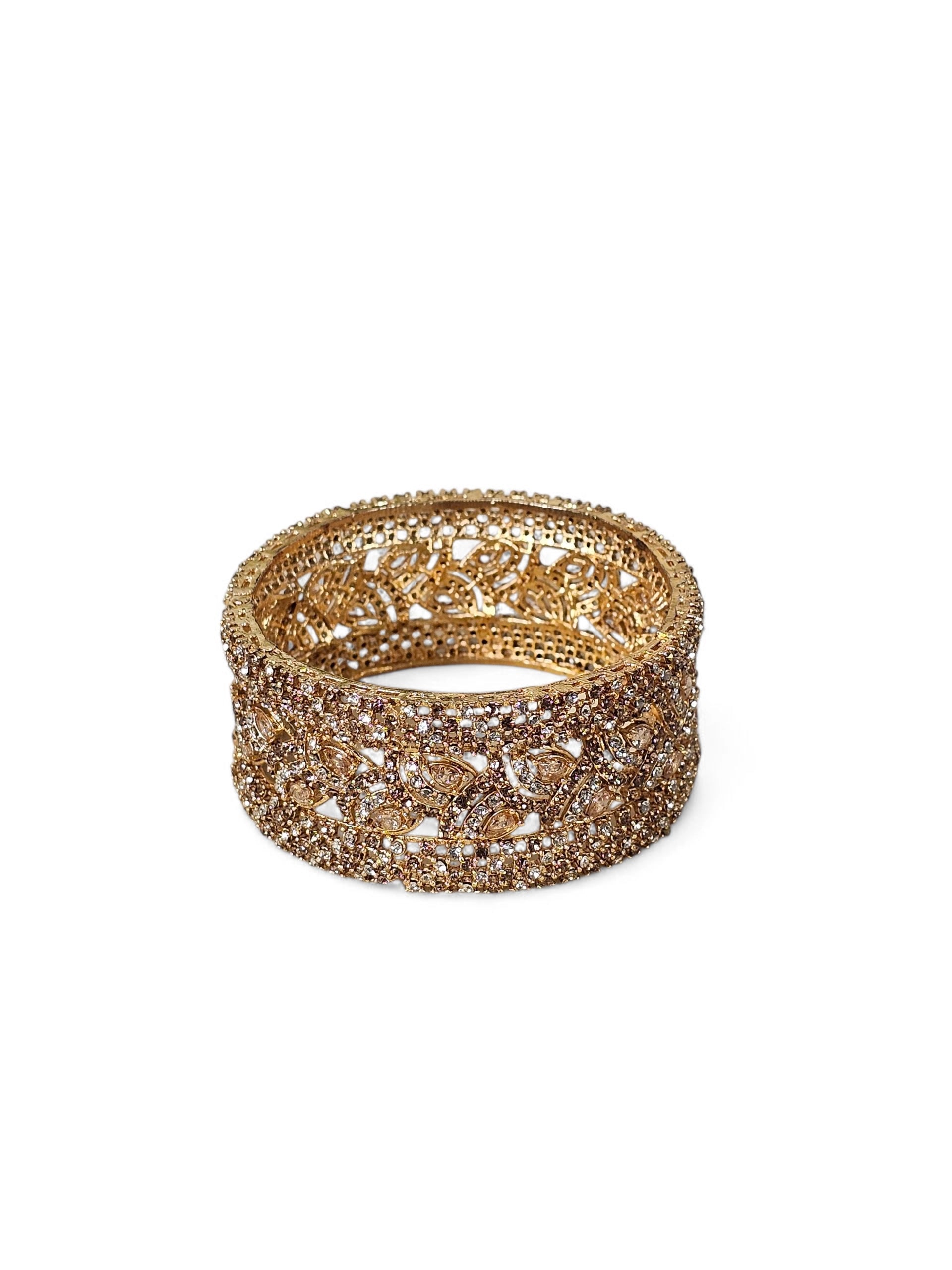 Bracelete Dourado Semi Joia 007