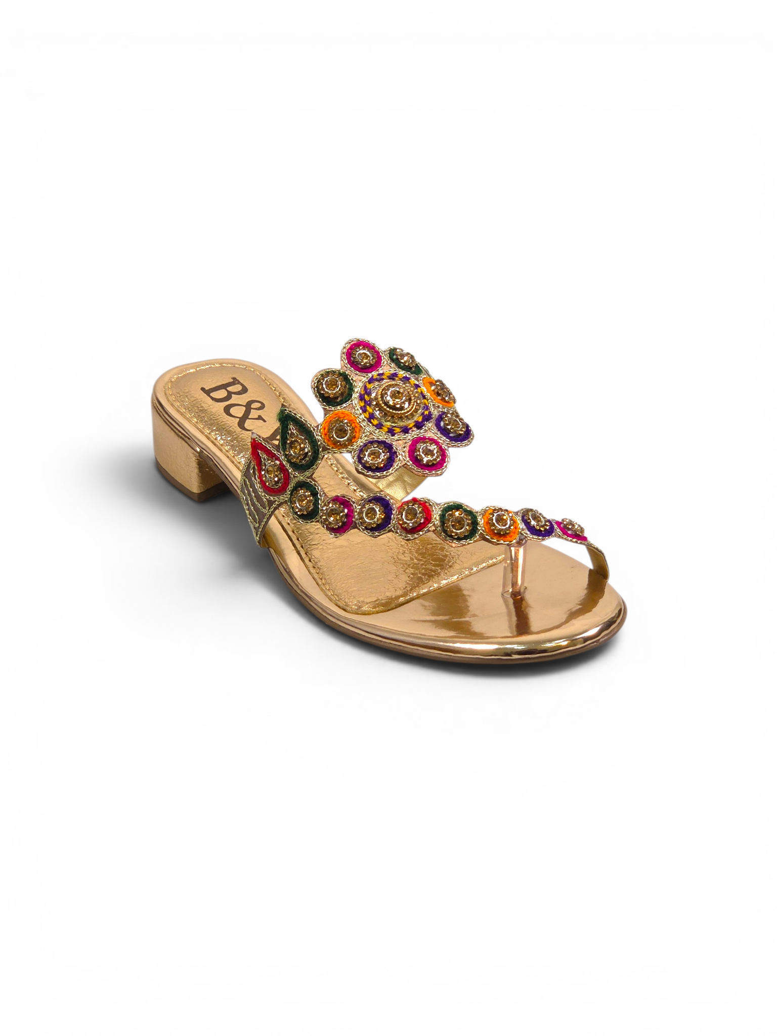 Chinelo 9296 Bronze Salto Bloco 3 cm