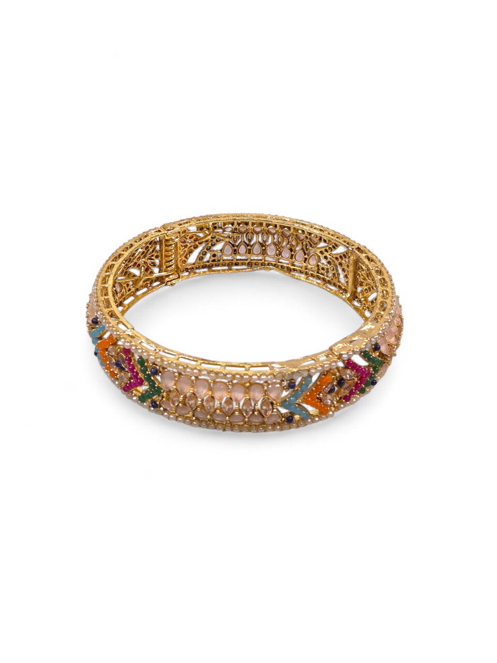 Bracelete Folheado Semi Joia Dourada #1065