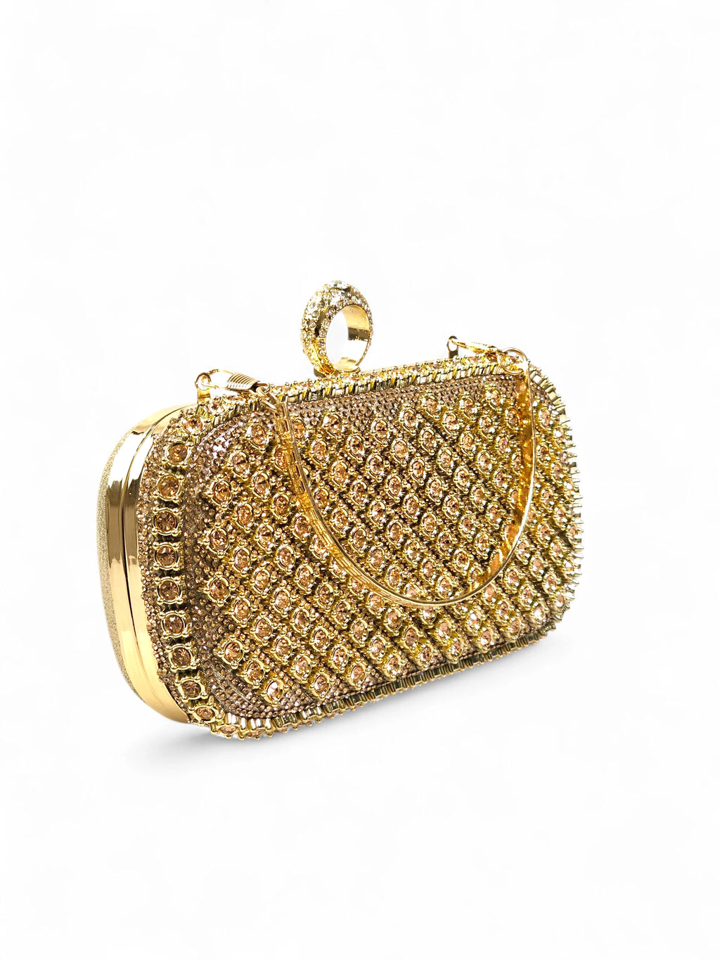 Bolsa Clutch Cristal Champagne 030
