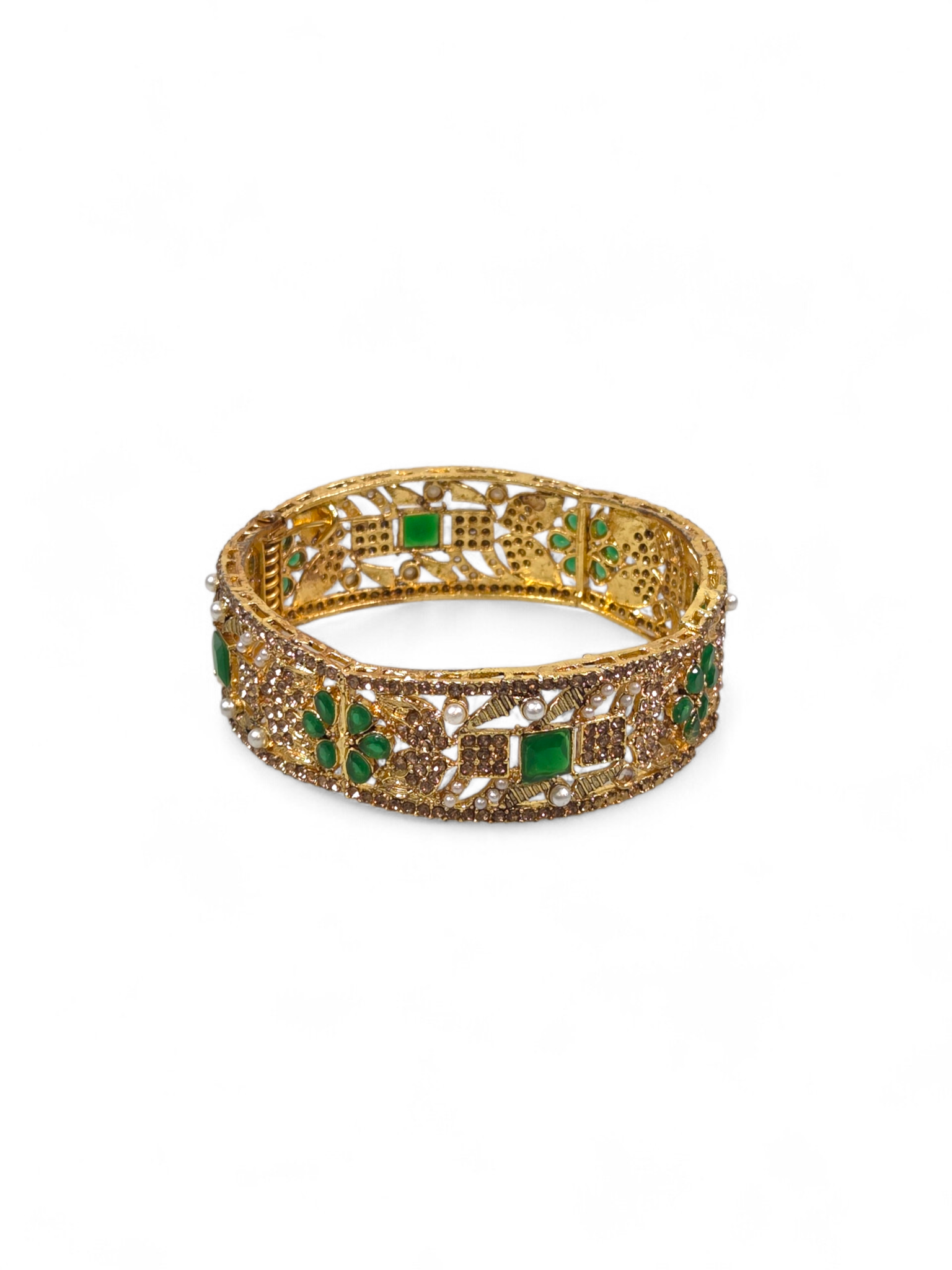 Bracelete Folheado Semi Joia Dourada #1056