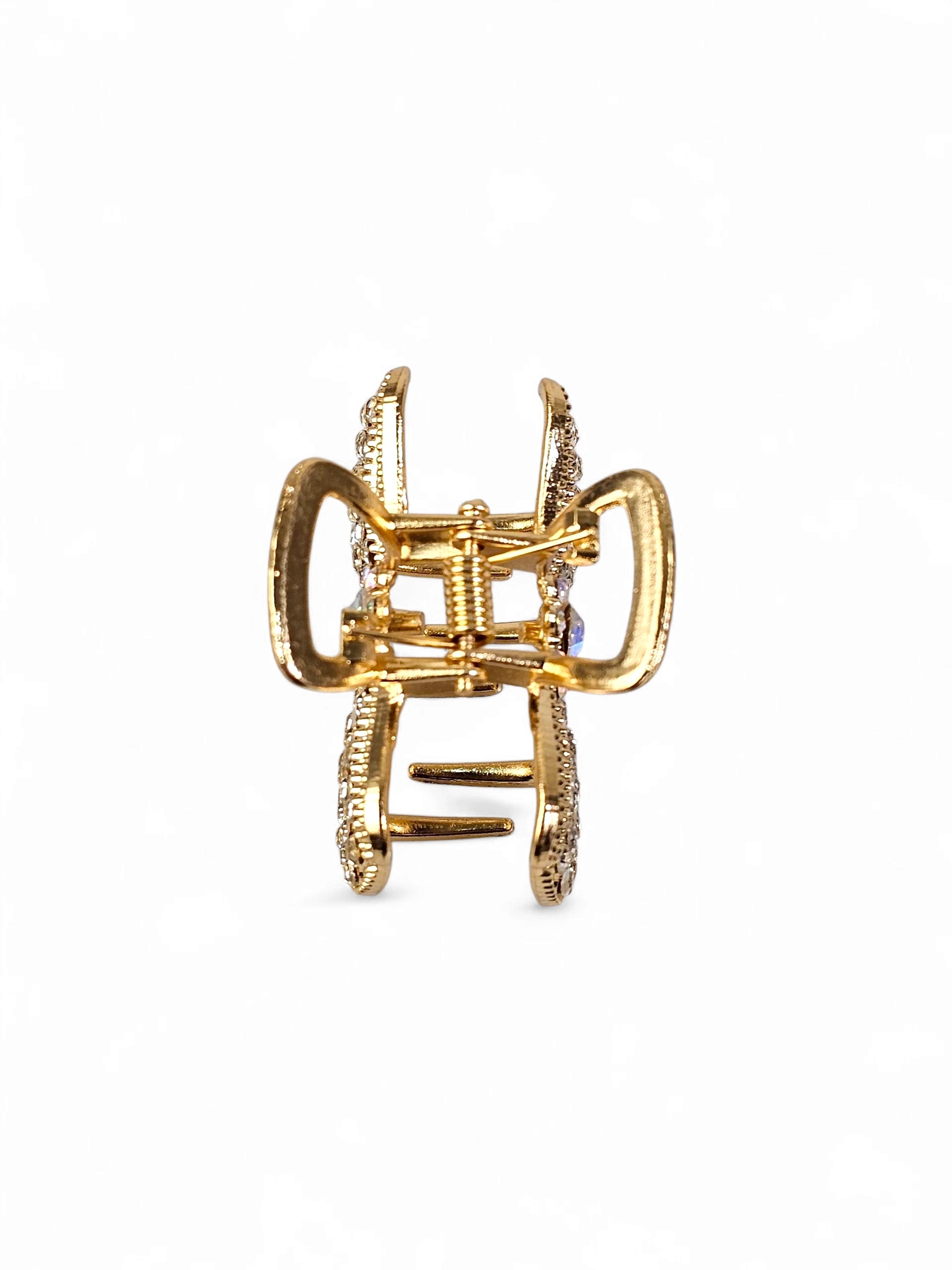 Prendedor de Cabelo Cristal Médio