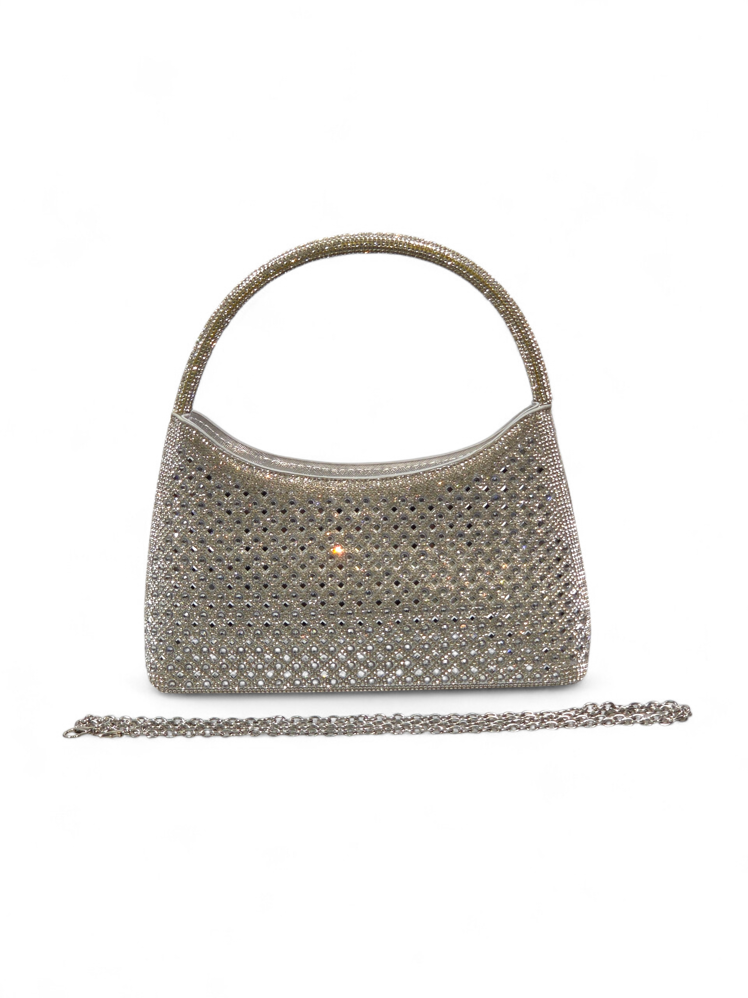 Bolsa Cristal Prata 1079