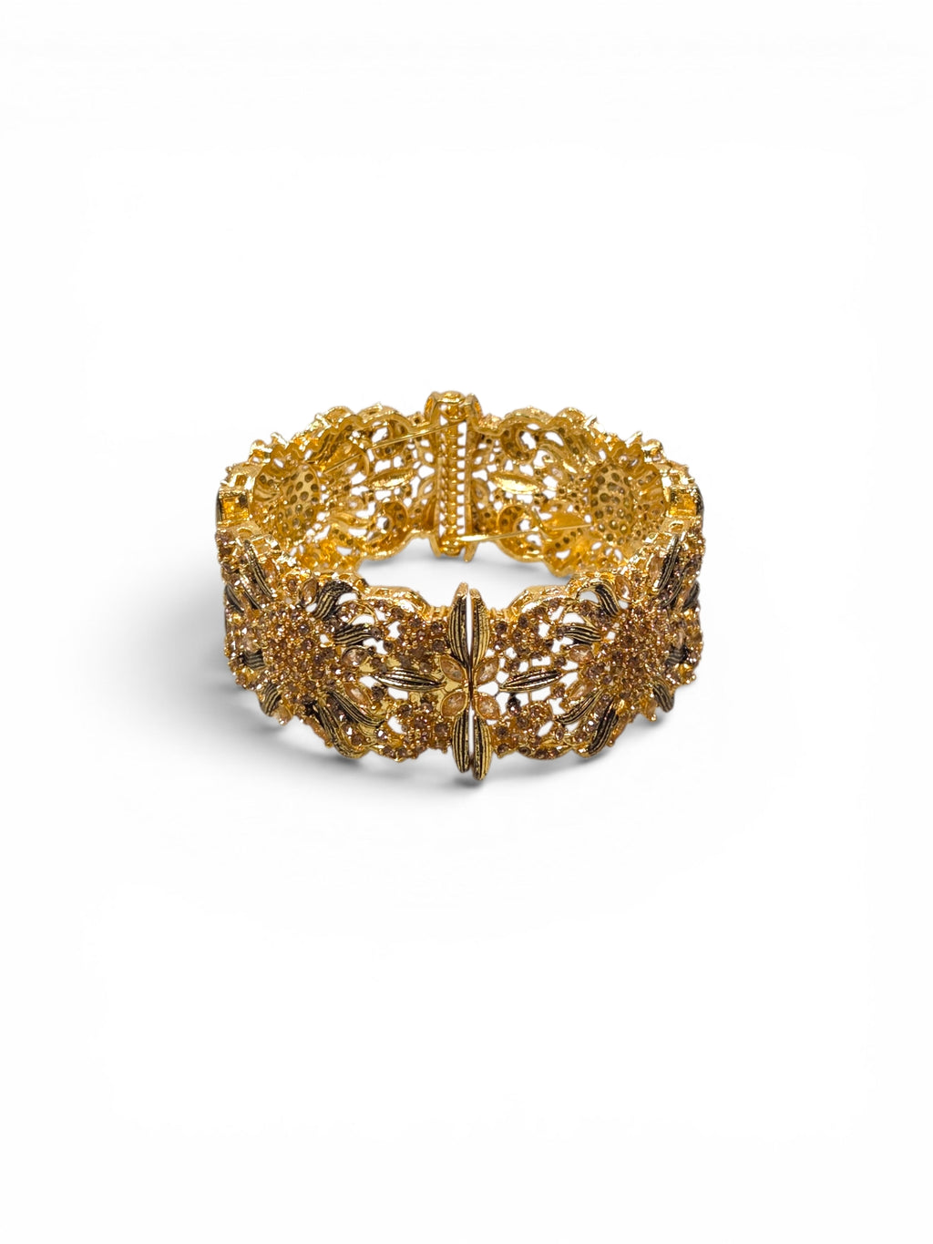 Bracelete Folheado Semi Joia Dourada #1079