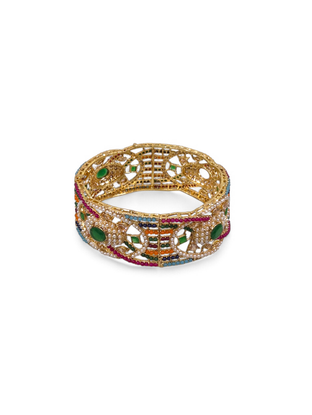 Bracelete Folheado Semi Joia Dourada #1059