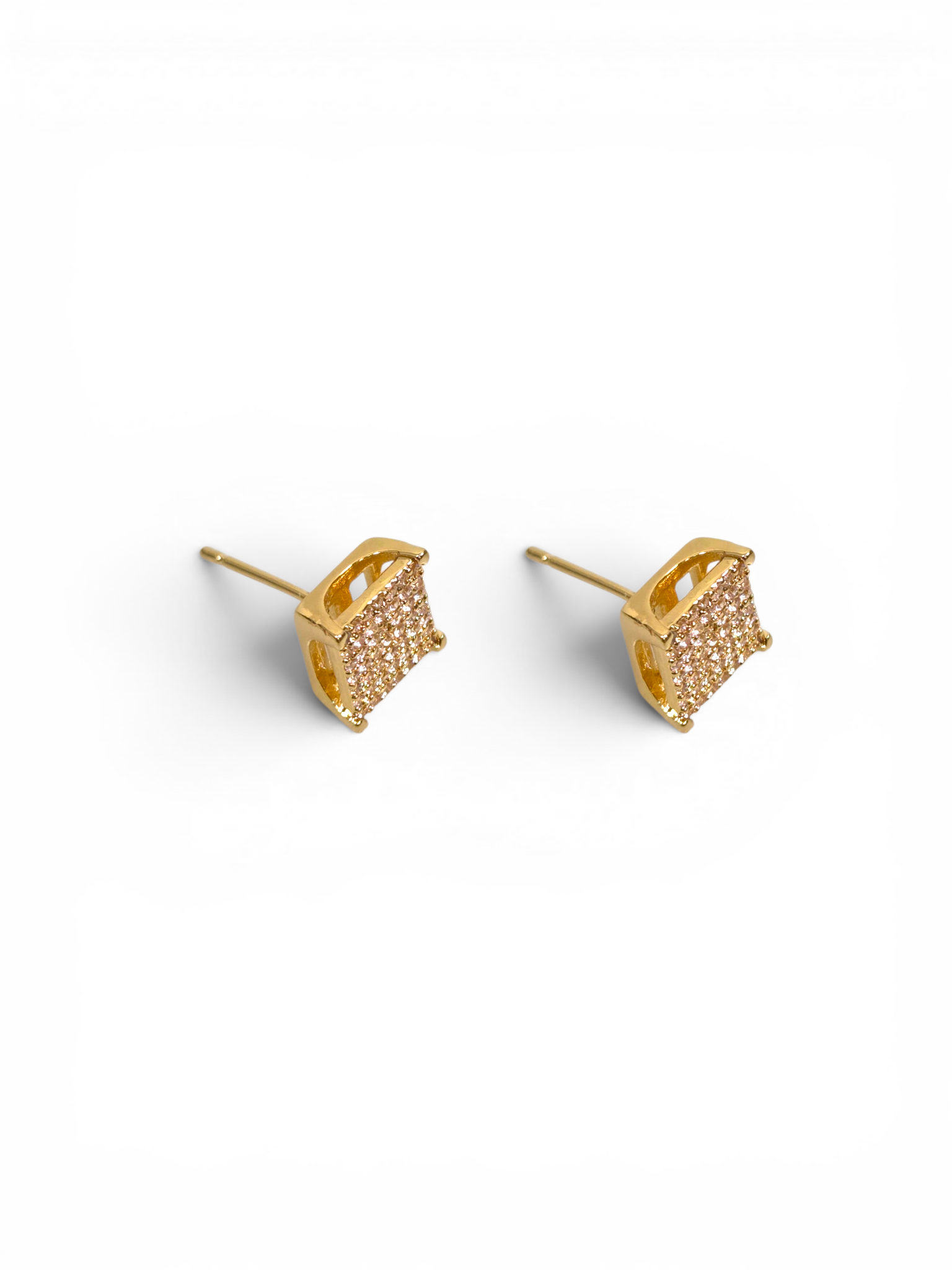 Brinco Cristal Zirconia Dourado #2038