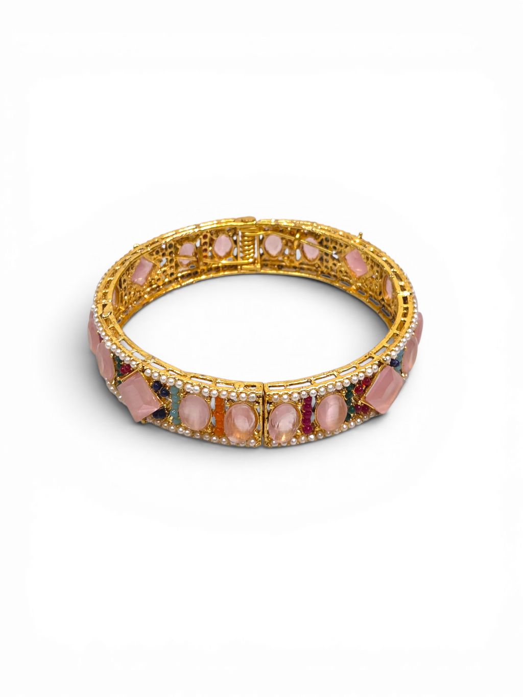 Bracelete Folheado Semi Joia Dourado #2022