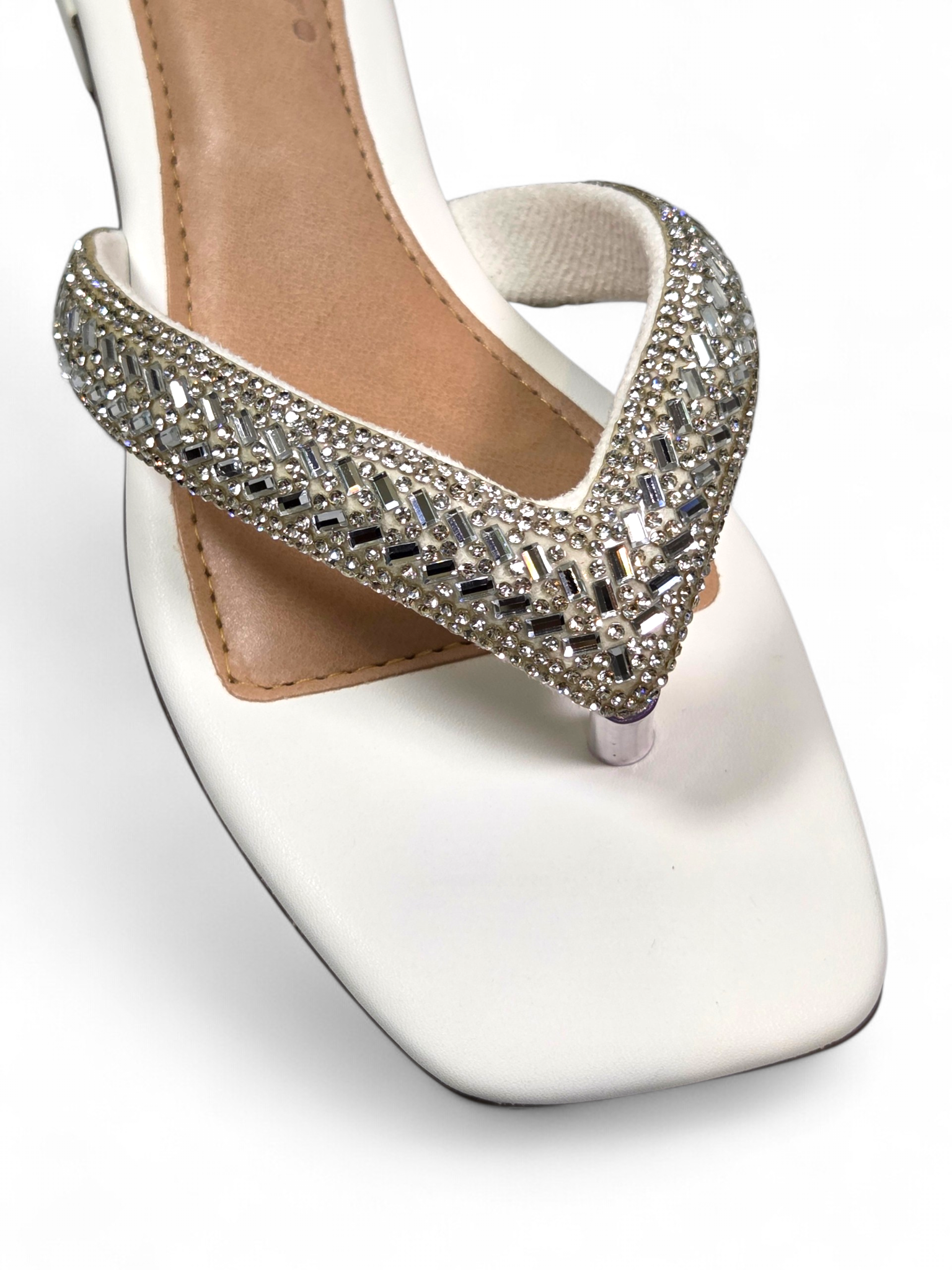 Chinelo 1222 Branco Salto Baixo (B)