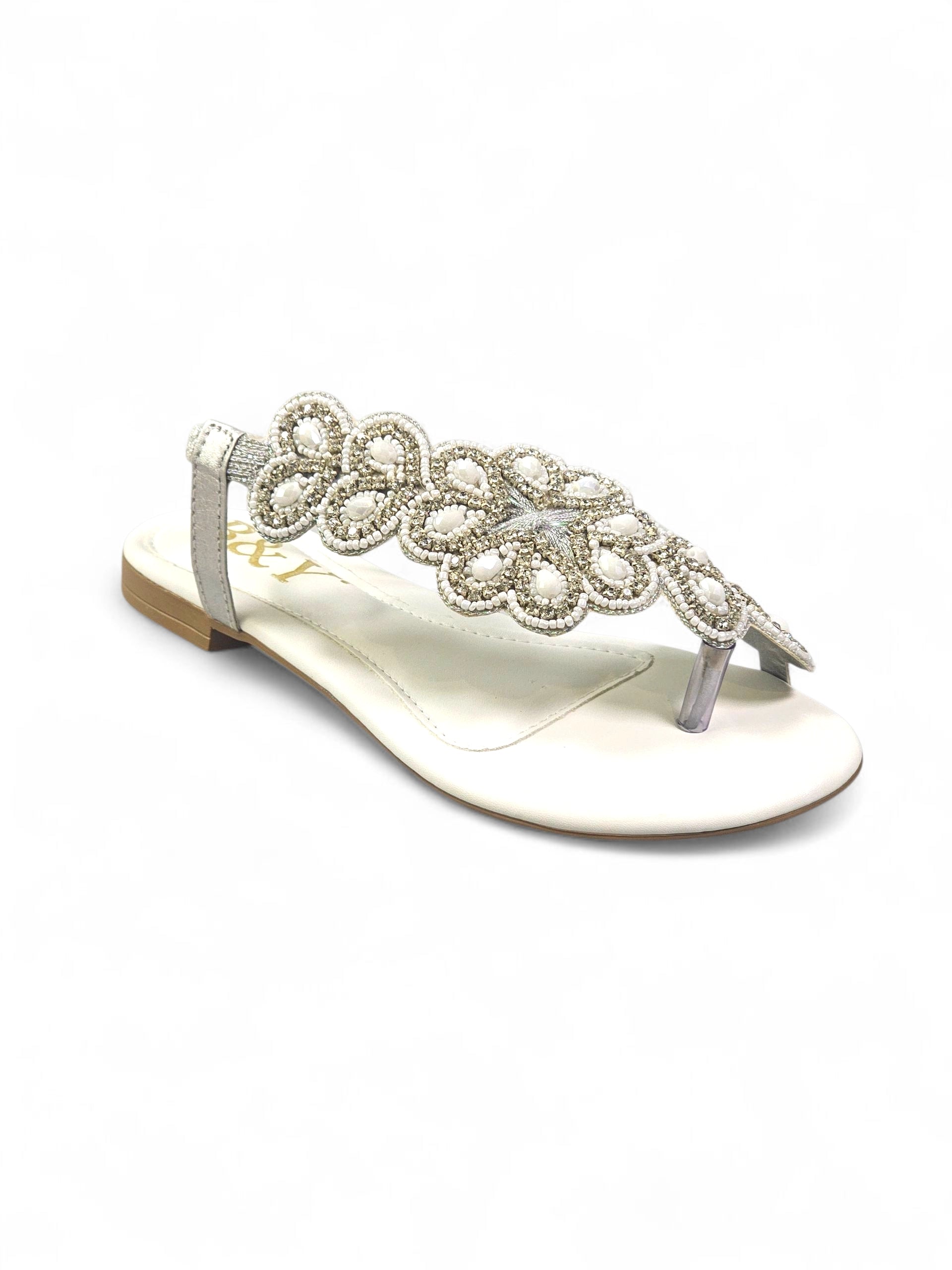 Sandália 1013 Branco Sem Salto