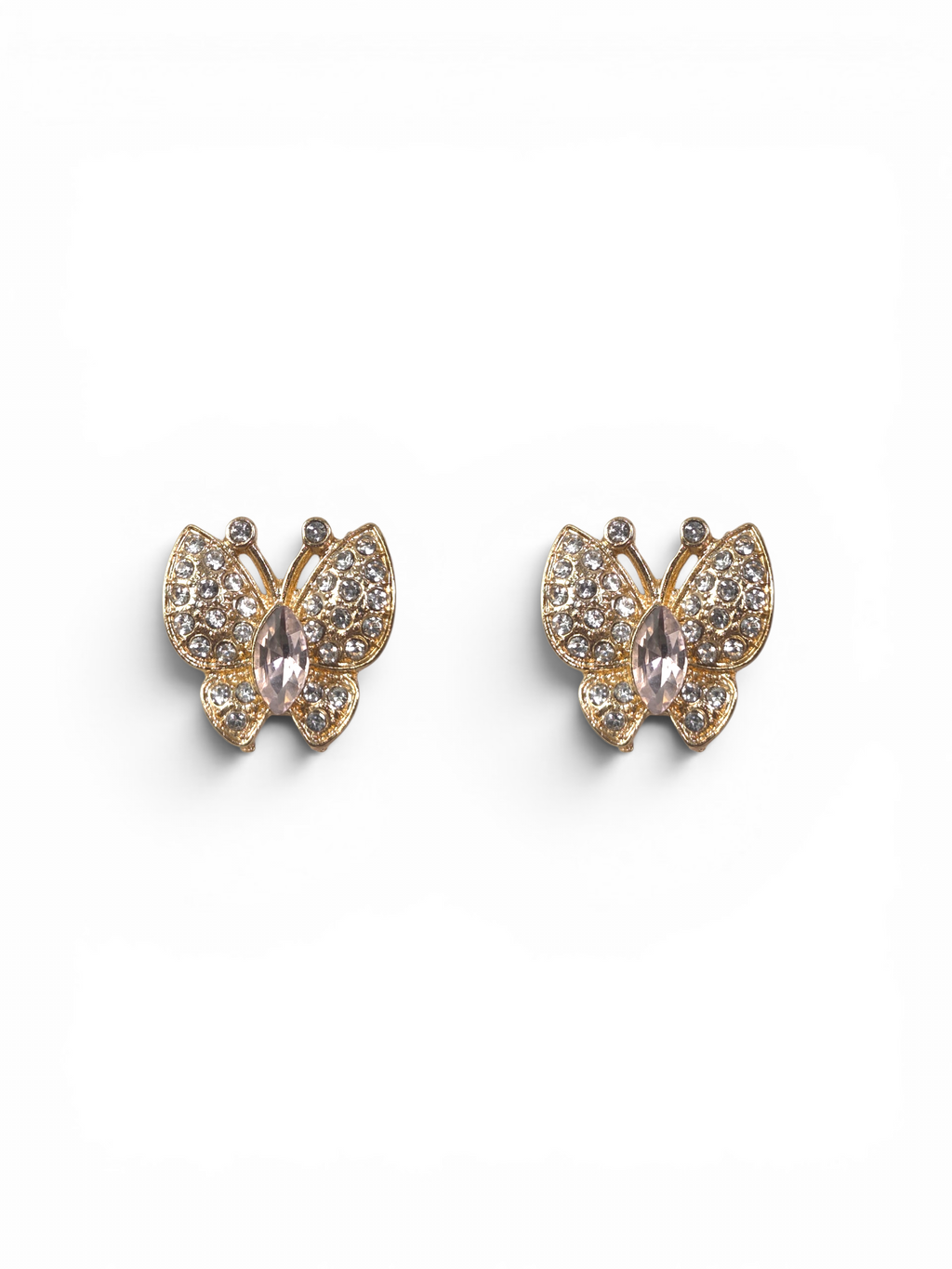 Brinco Cristal Zirconia Dourado #2048