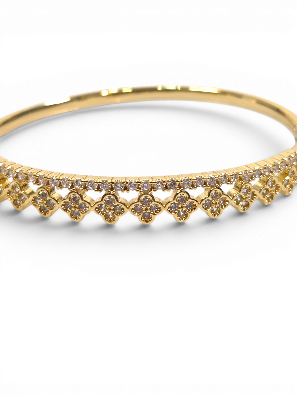 Pulseira Cristal Zirconia Dourada 2006