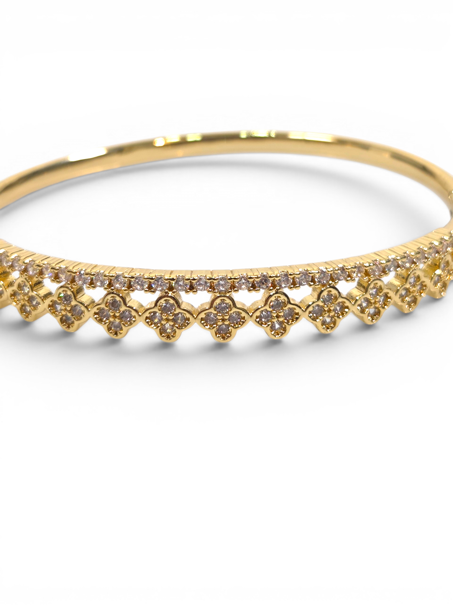 Pulseira Cristal Zirconia Dourada 2006